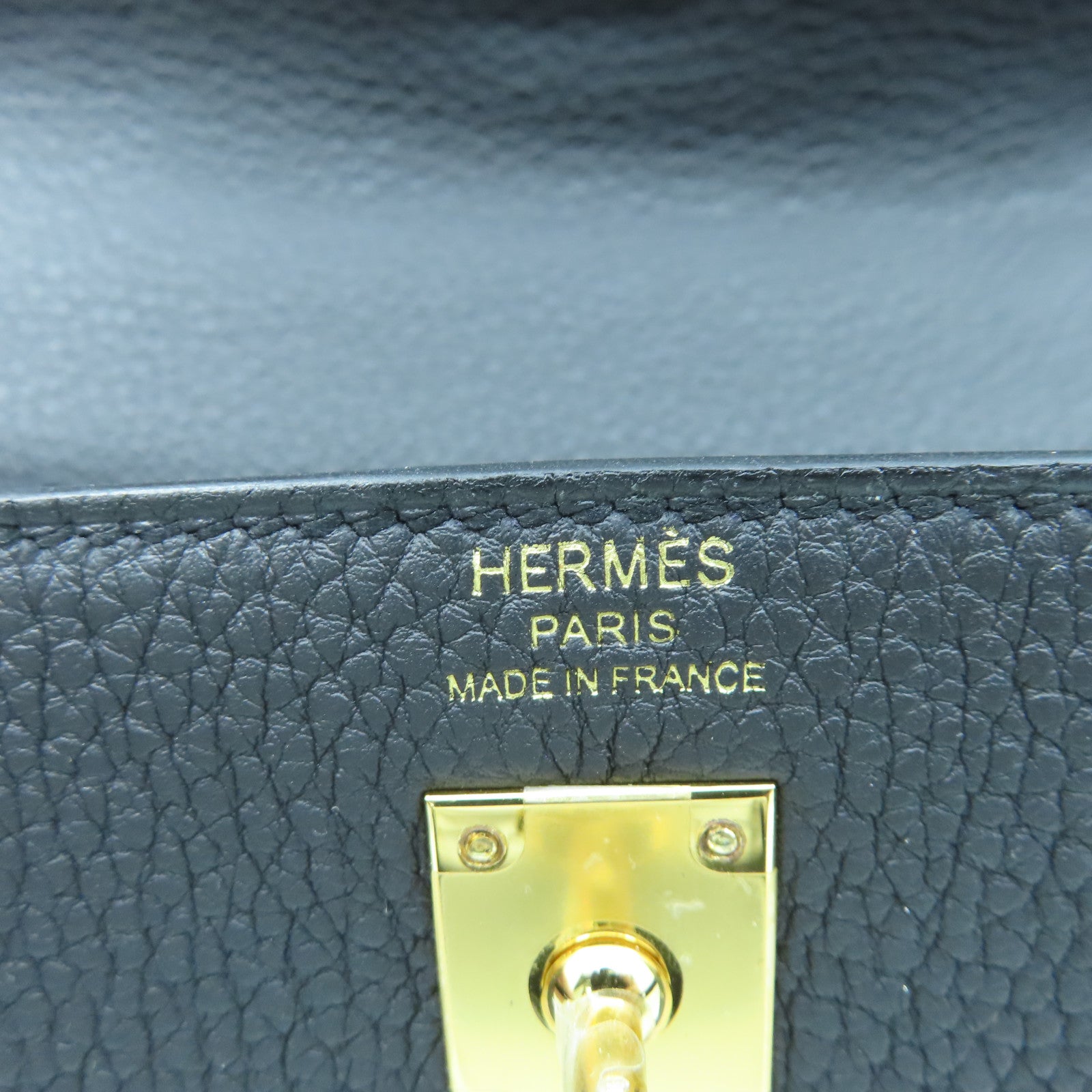 HERMES 【激減優惠】Togo皮革Kelly 25金扣手挽肩背兩用袋黑色