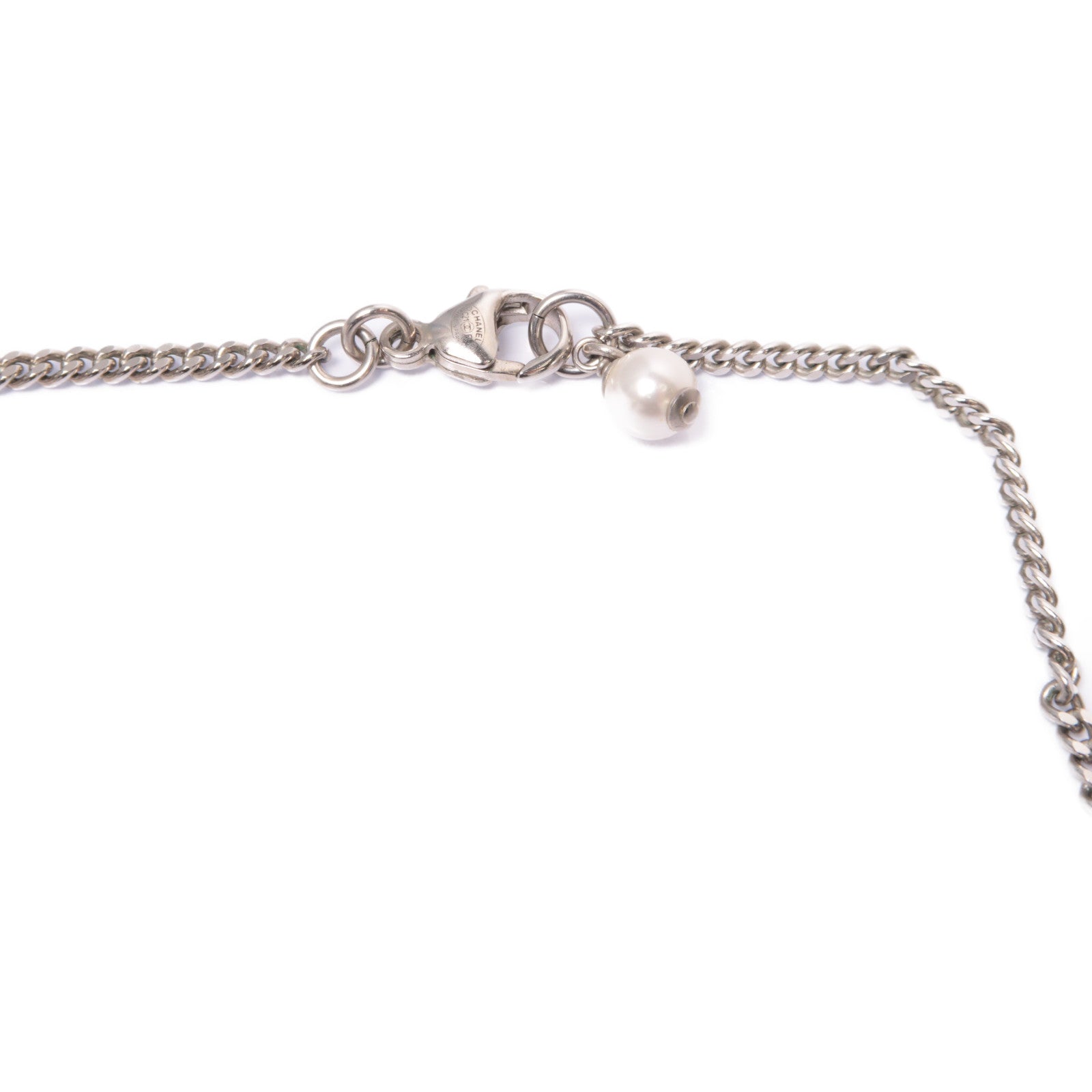 CHANEL 金屬Necklace項鍊銀色