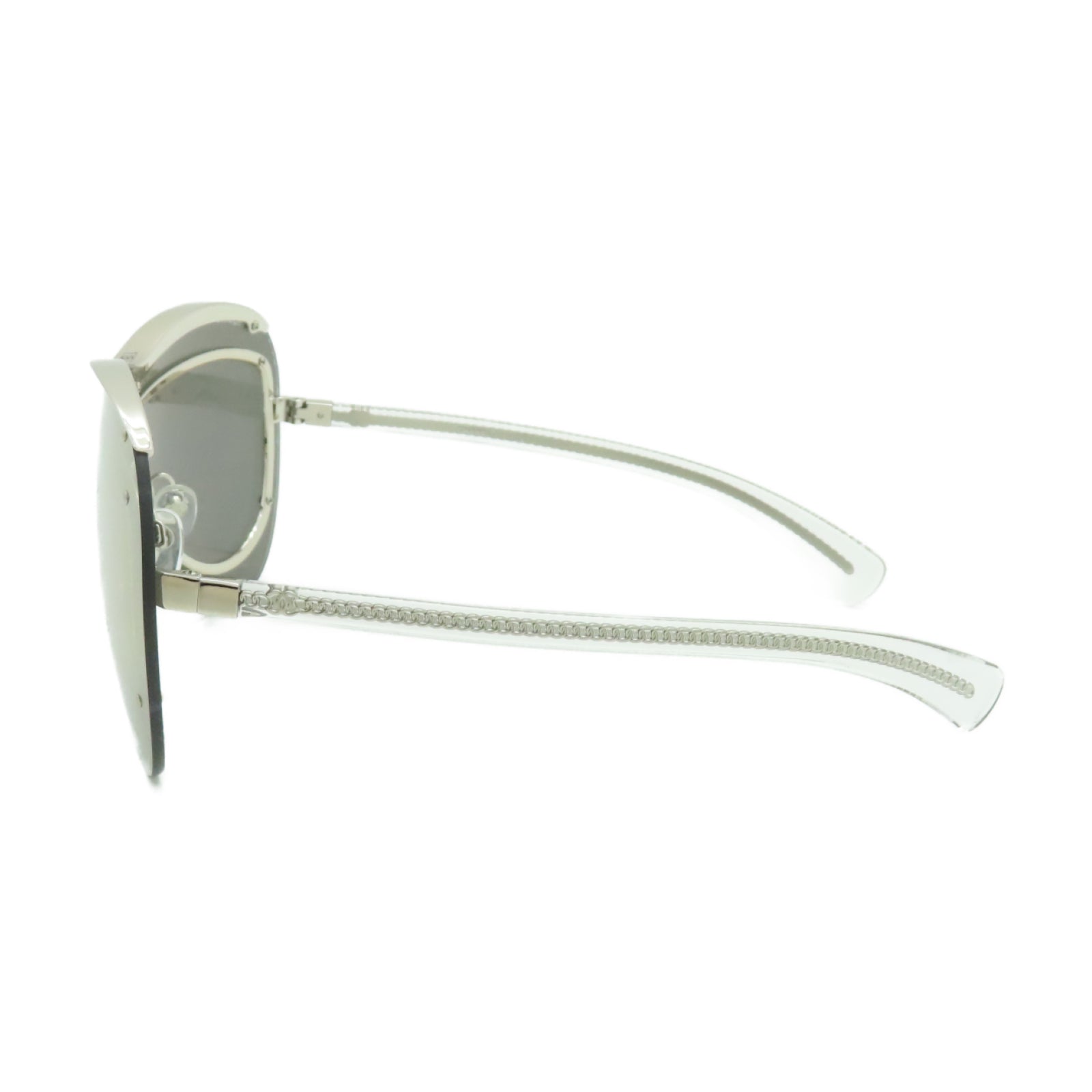 CHANEL 金屬/PVC Sunglasses太陽眼鏡銀色/灰色