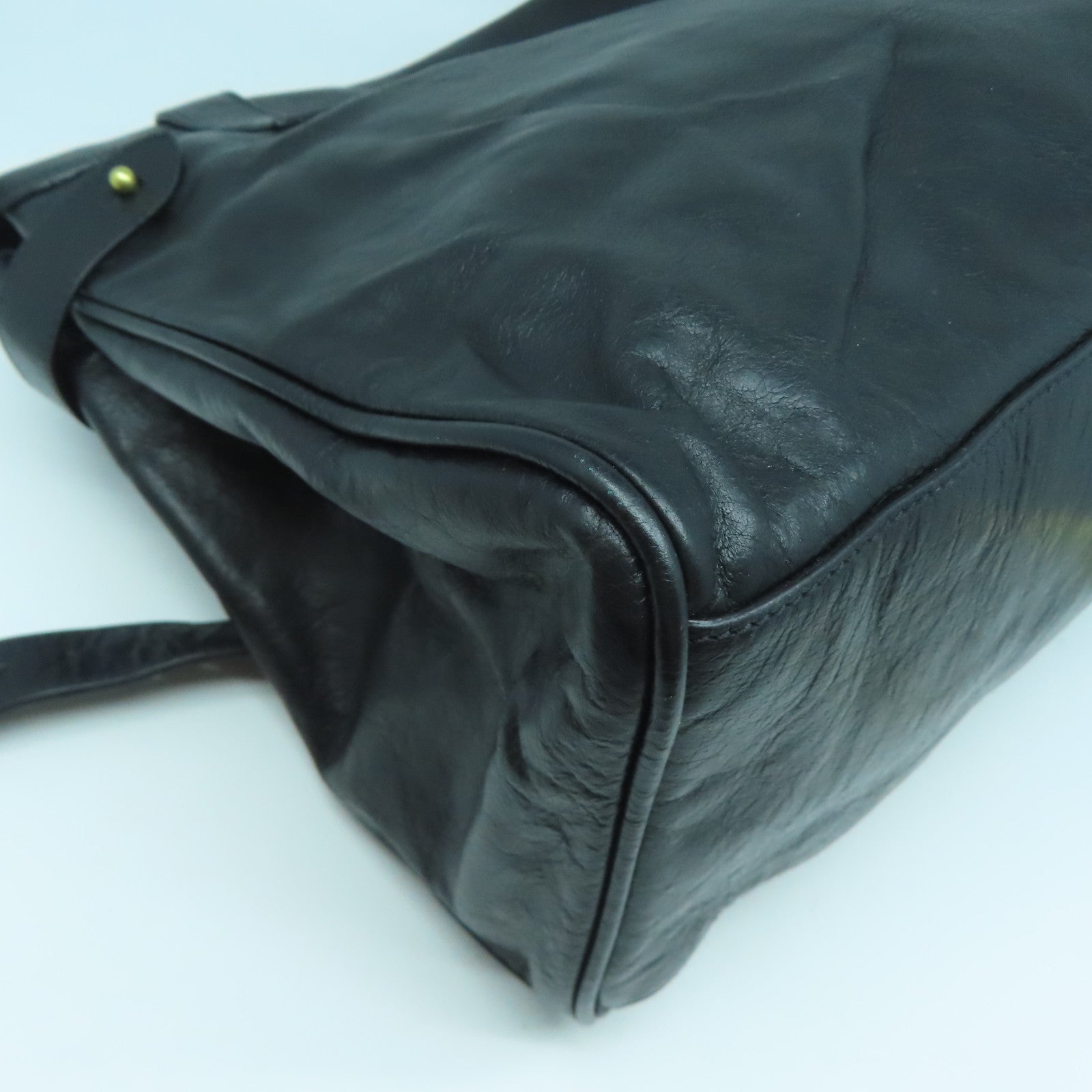 MULBERRY 牛皮皮革Shoulder Bag金扣手挽肩背兩用袋黑色