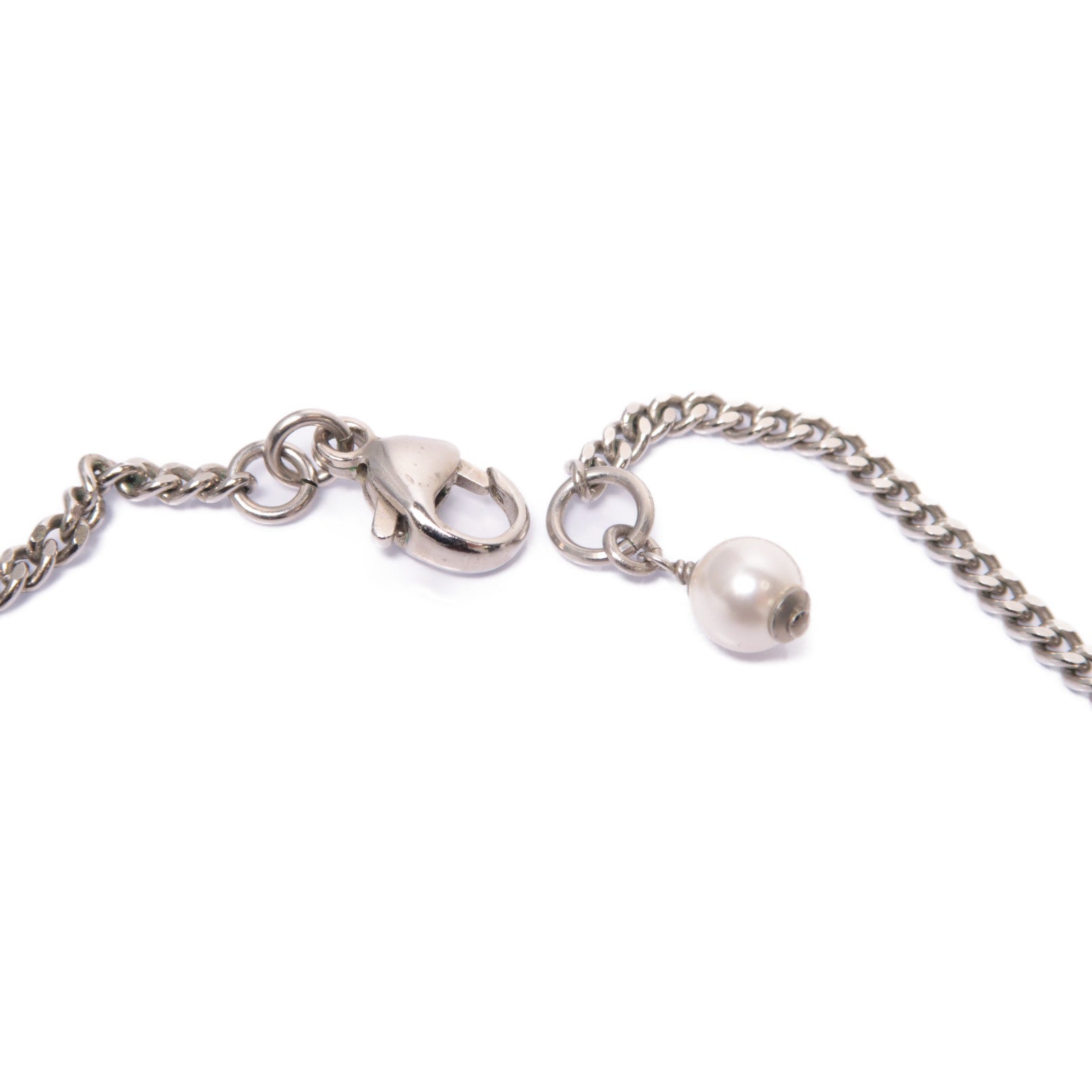 CHANEL 金屬Necklace項鍊銀色