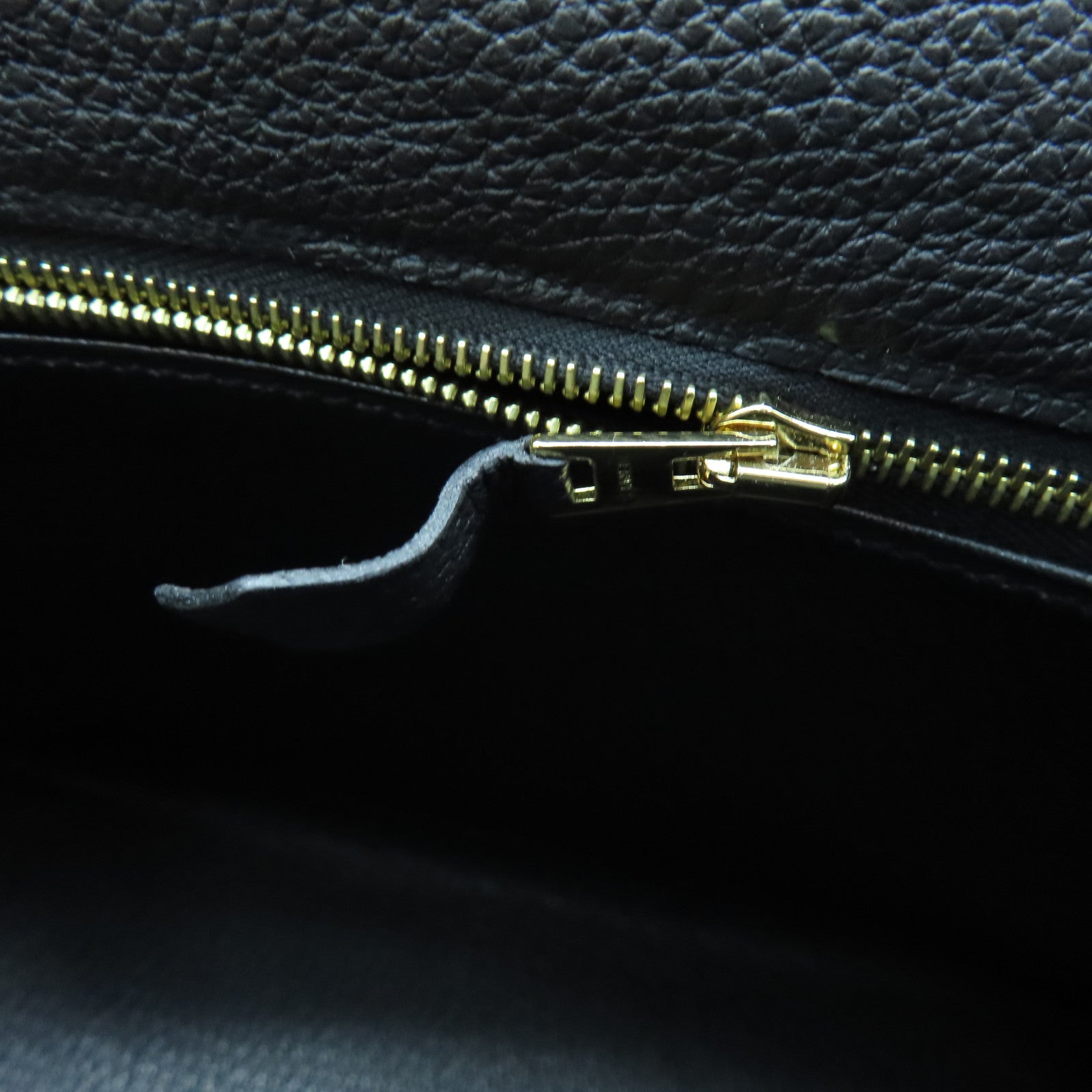 HERMES 【激減優惠】Togo皮革Kelly 25金扣手挽肩背兩用袋黑色