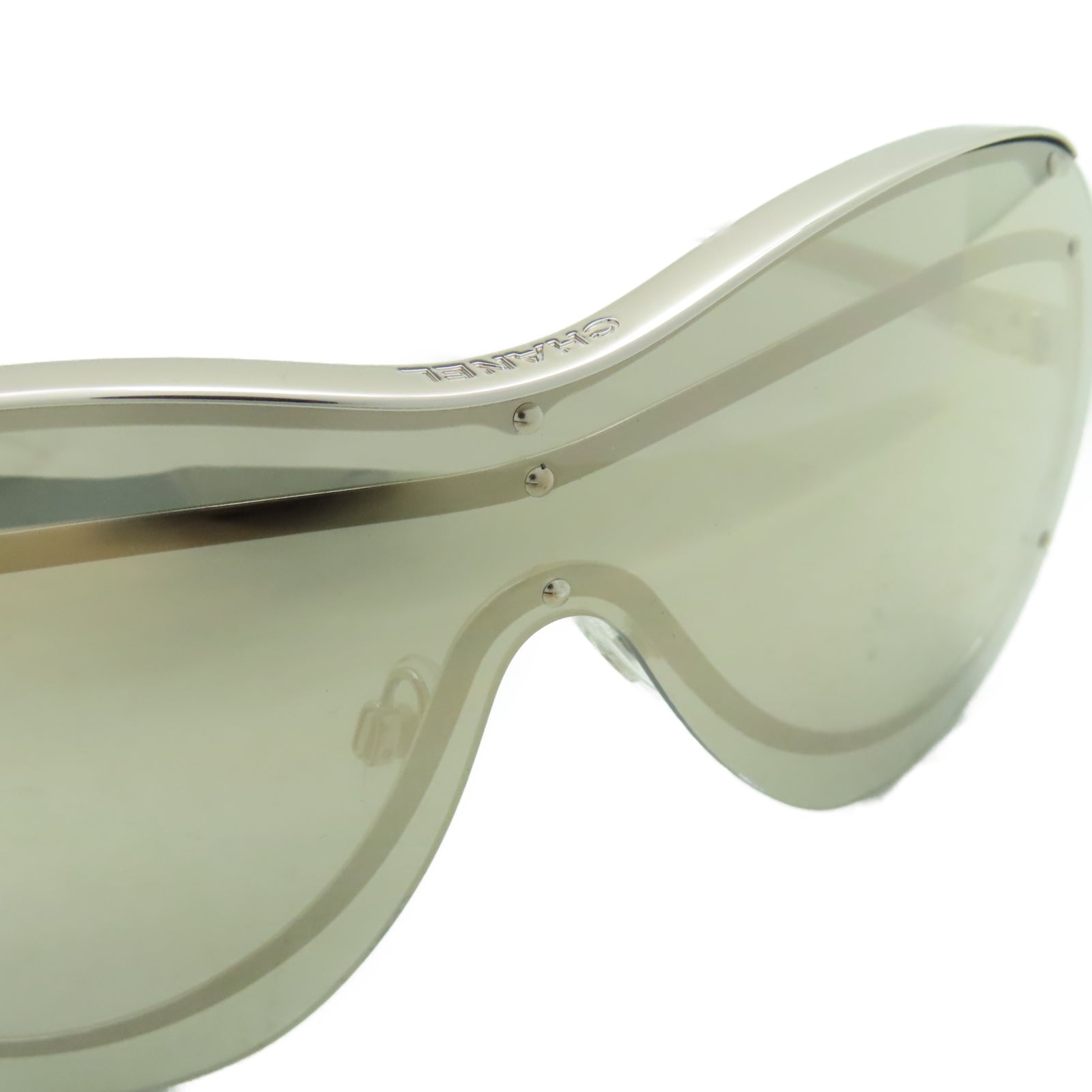 CHANEL 金屬/PVC Sunglasses太陽眼鏡銀色/灰色