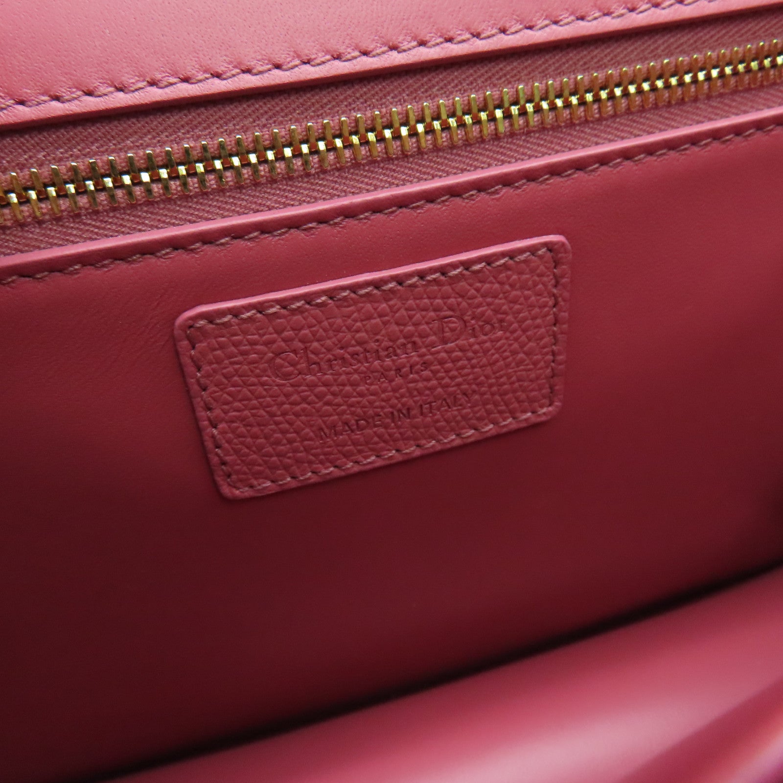 Dior Calfskin Leather 30 Montaigne Shoulder Bag Pink