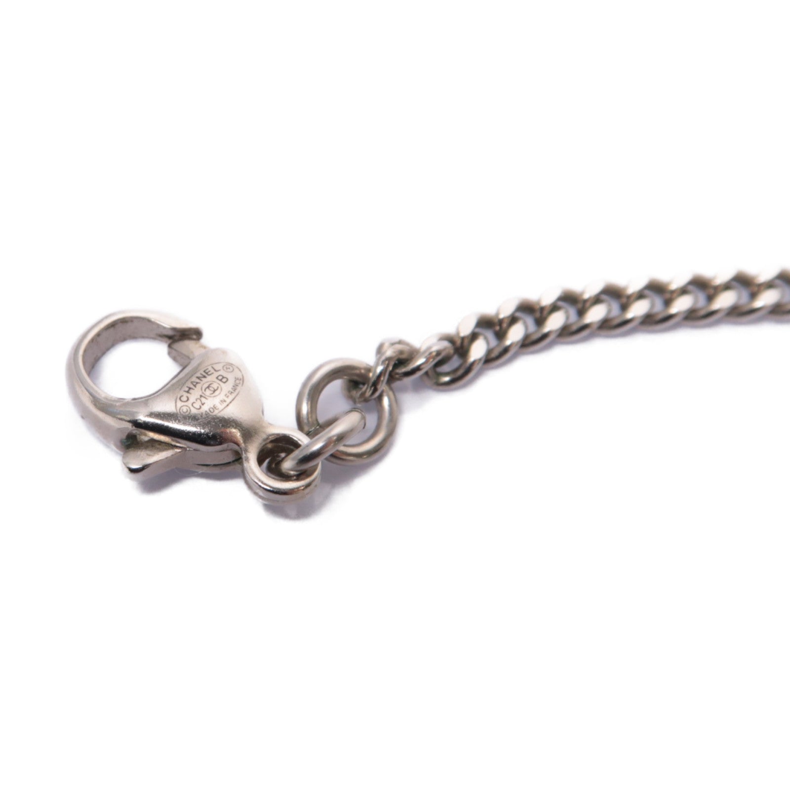 CHANEL 金屬Necklace項鍊銀色