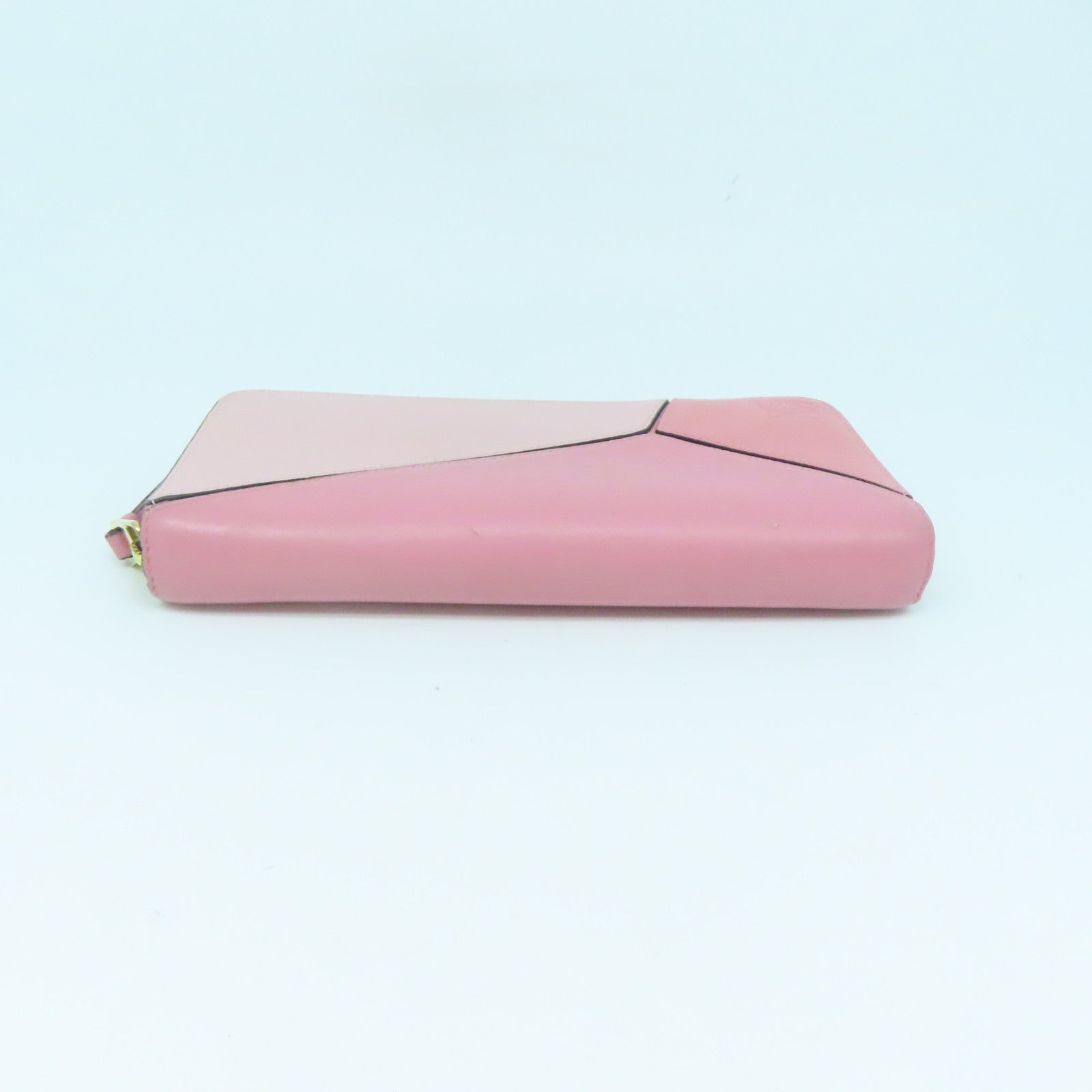 LOEWE 牛皮皮革Zipped Long Wallet金扣长钱包粉红色
