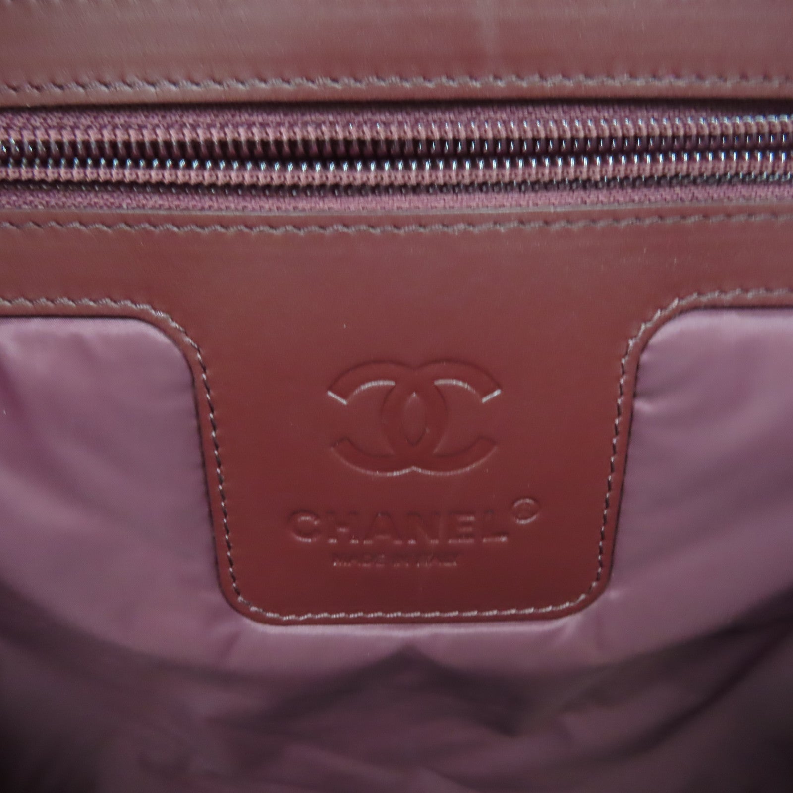 CHANEL 菱格尼龍Backpack銀扣背包黑色