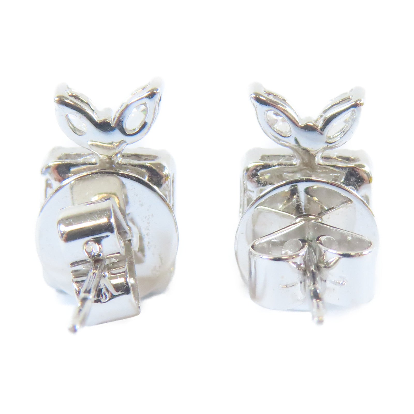JEWELRY 18K白金Diamond Earrings 0.87ct/0.72ct鑽石耳環
