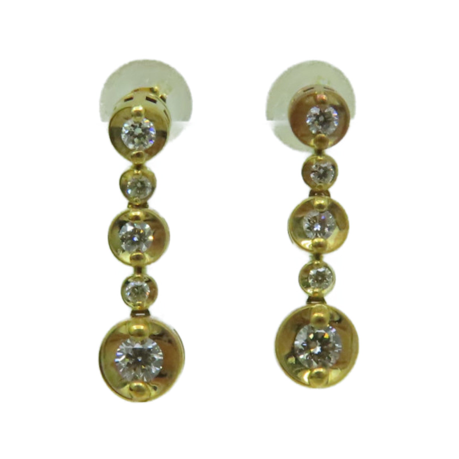 JEWELRY 【激减优惠】18K黄金/0.24ct钻石Diamond Earrings耳环