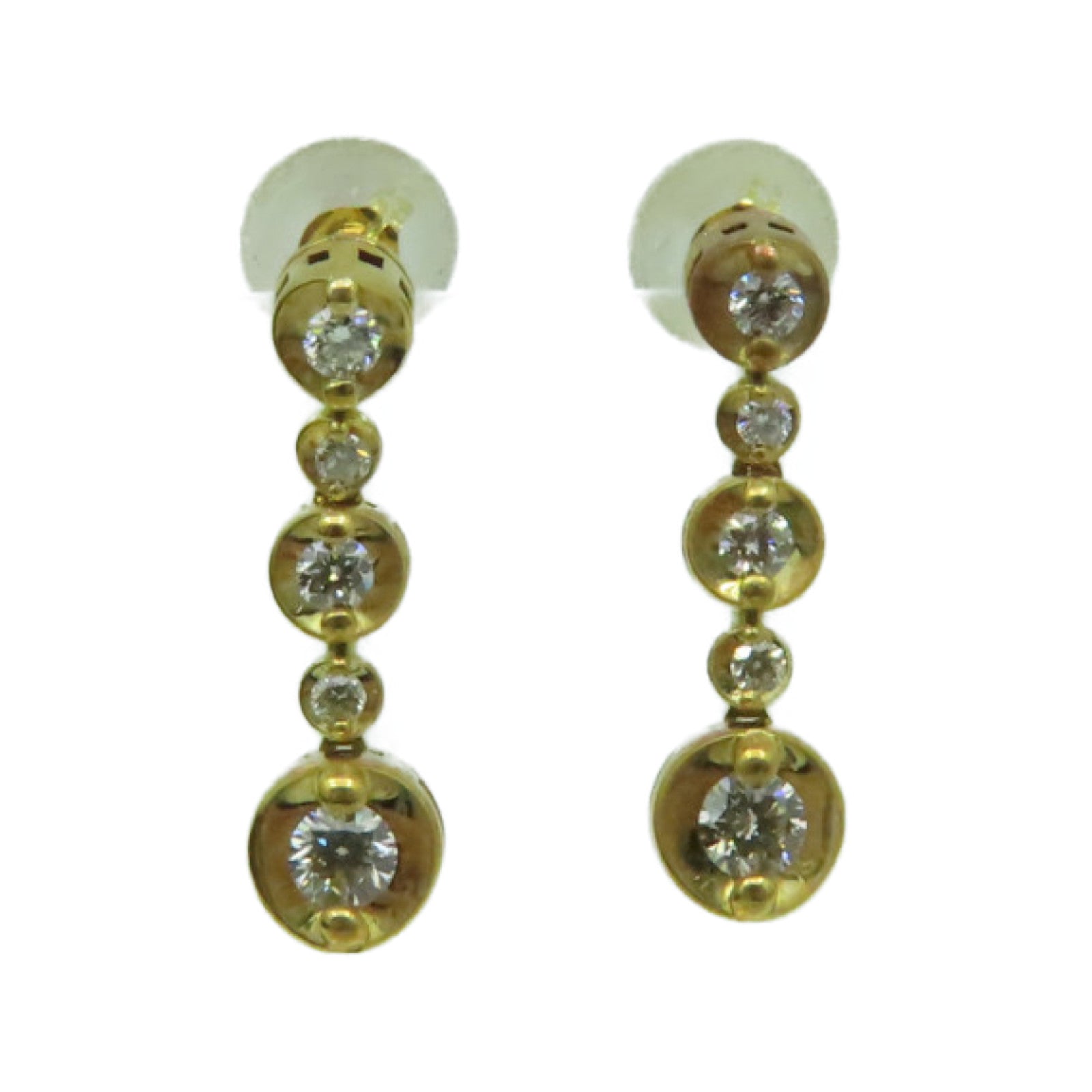 JEWELRY 【激减优惠】18K黄金/0.24ct钻石Diamond Earrings耳环