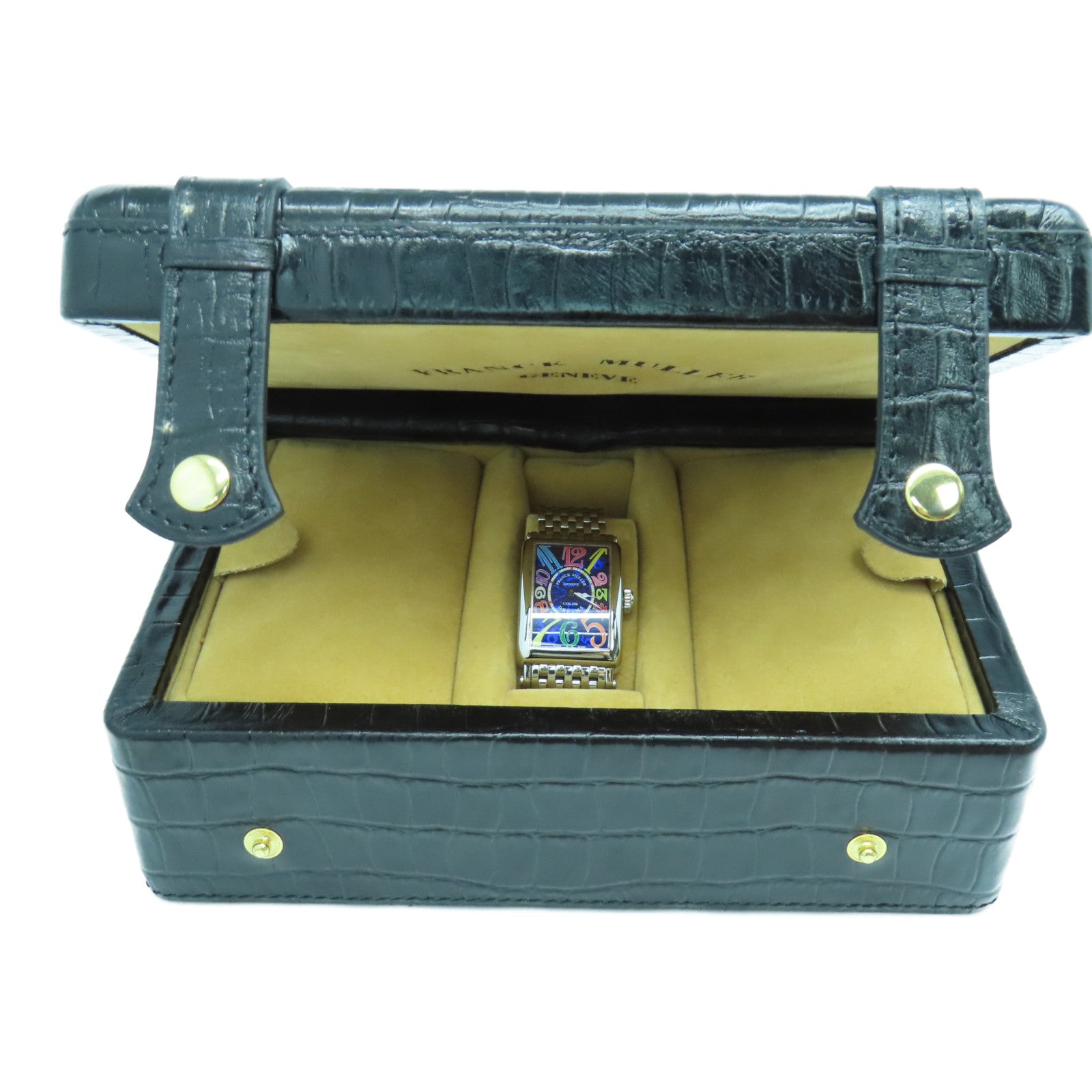 FRANCK MULLER Long Island Color Dreams不鏽鋼手錶石英機芯藍色