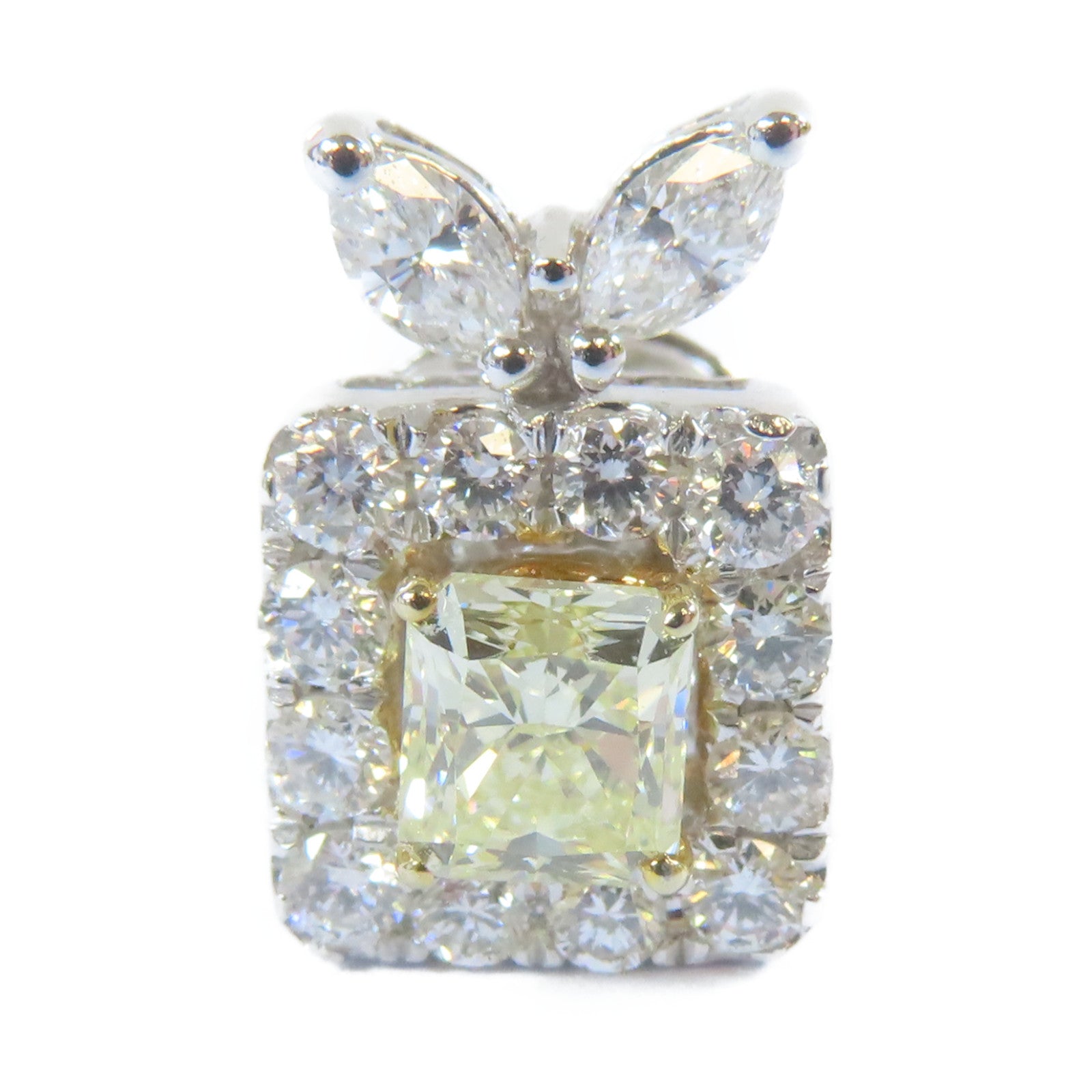 JEWELRY 18K白金Diamond Earrings 0.87ct/0.72ct鑽石耳環