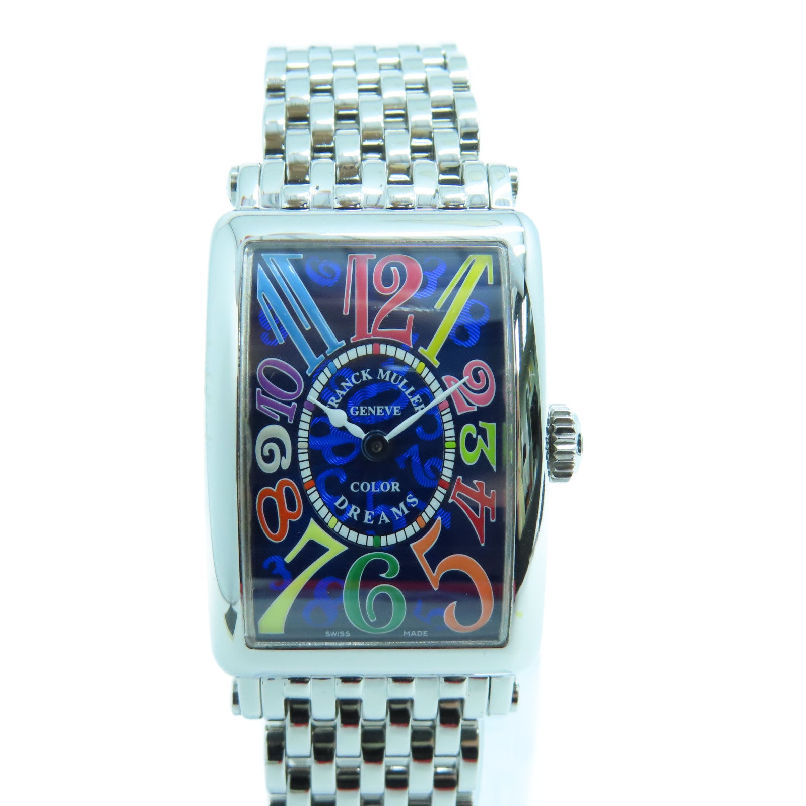 FRANCK MULLER Long Island Color Dreams不鏽鋼手錶石英機芯藍色