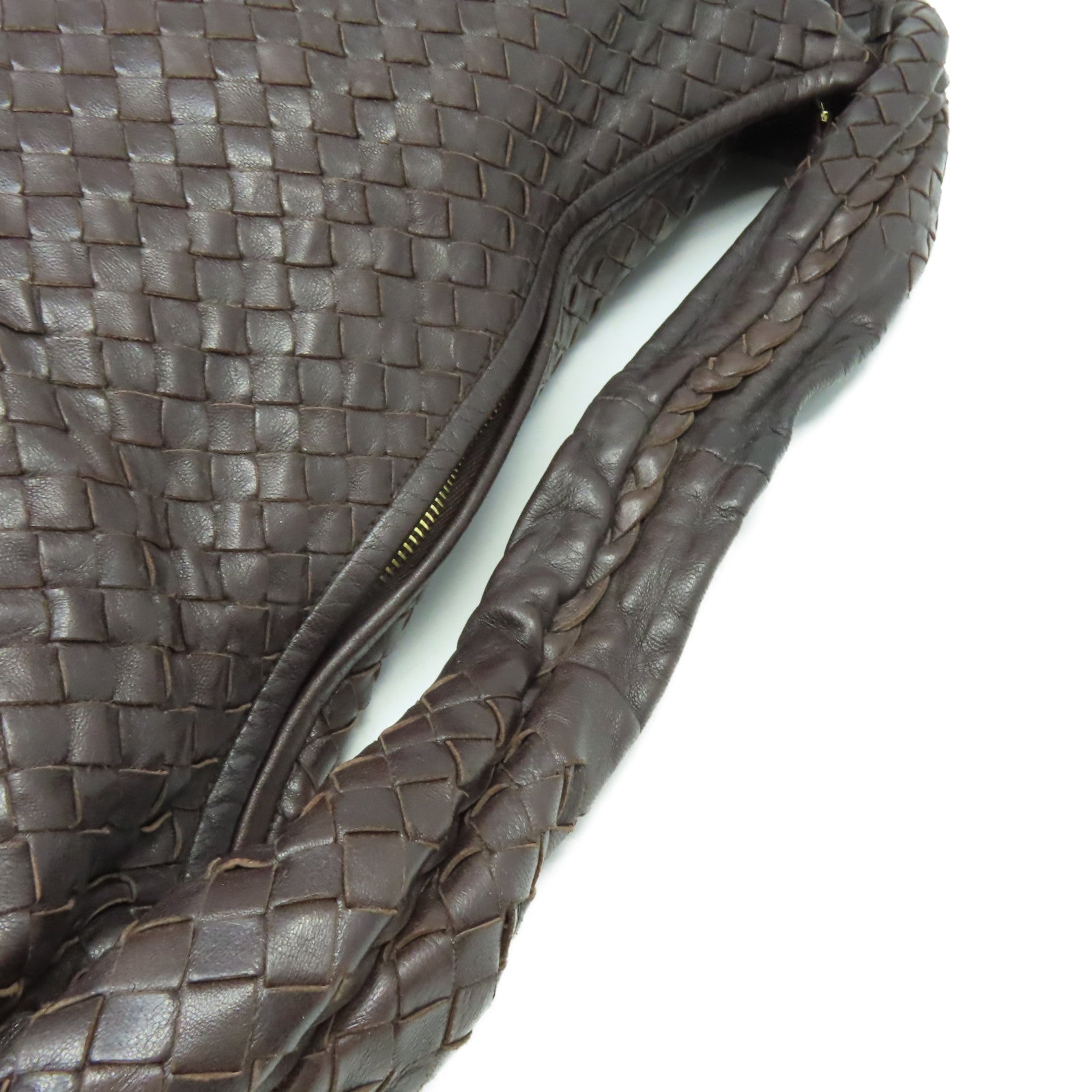 BOTTEGA VENETA 織紋皮革Shoulder Bag肩背袋啡色