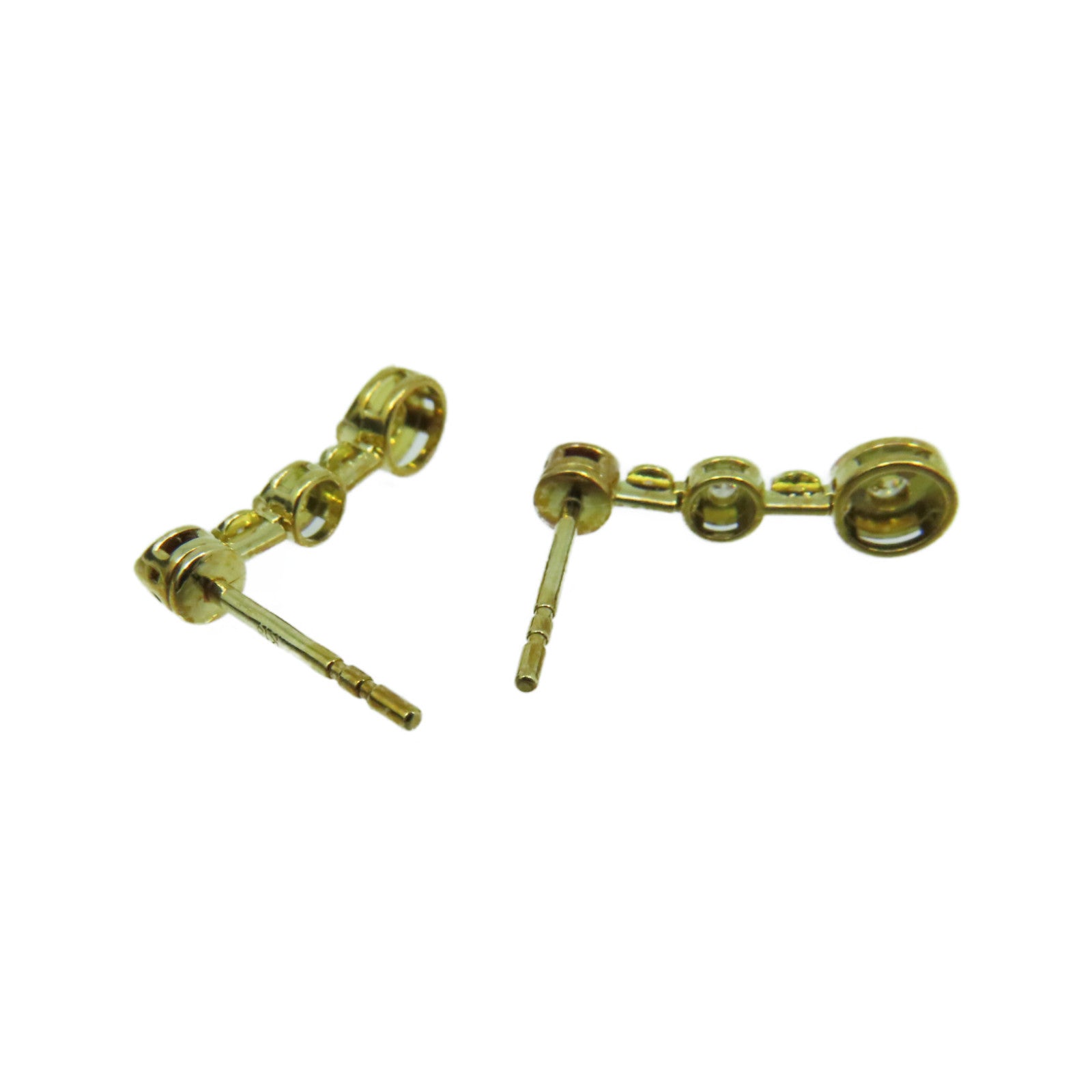 JEWELRY 【激减优惠】18K黄金/0.24ct钻石Diamond Earrings耳环