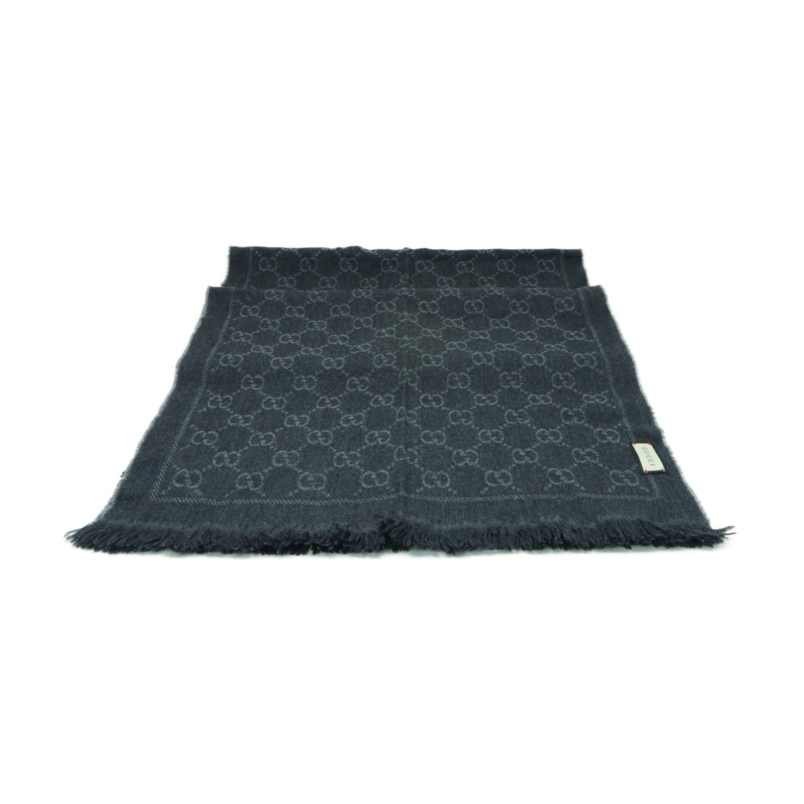 GUCCI 羊毛Muffler/Scarf圍巾灰色