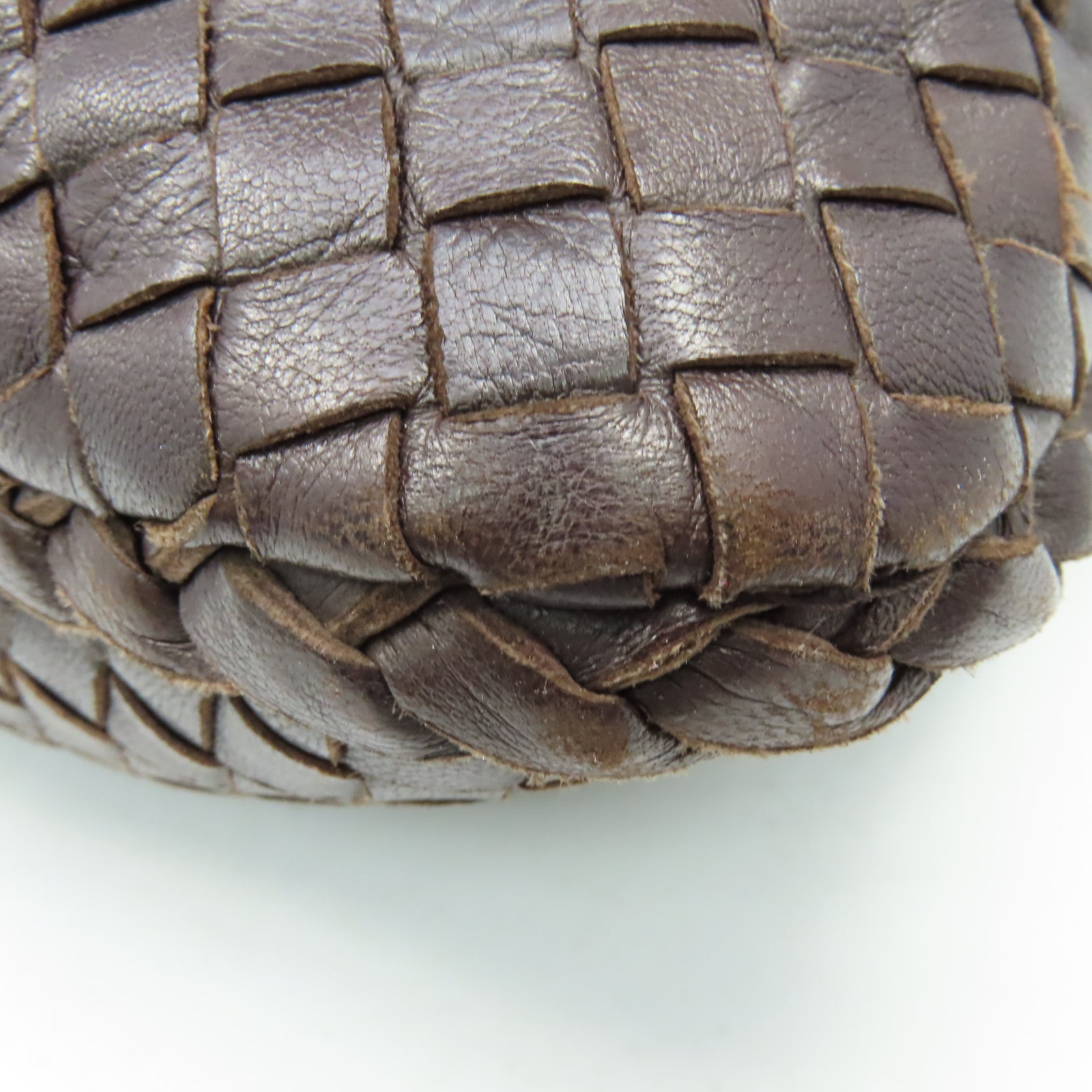 BOTTEGA VENETA 織紋皮革Shoulder Bag肩背袋啡色