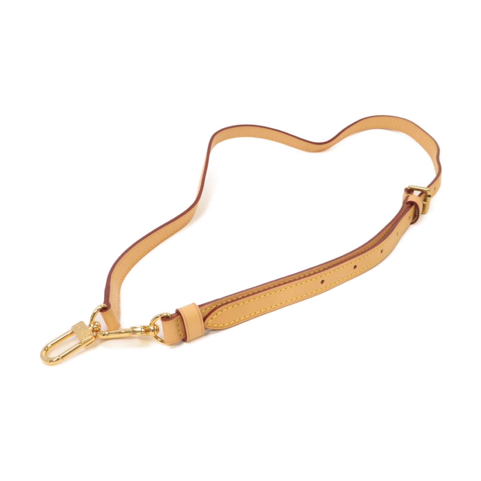 LOUIS VUITTON 皮革Shoulder Strap金扣肩帶啡色