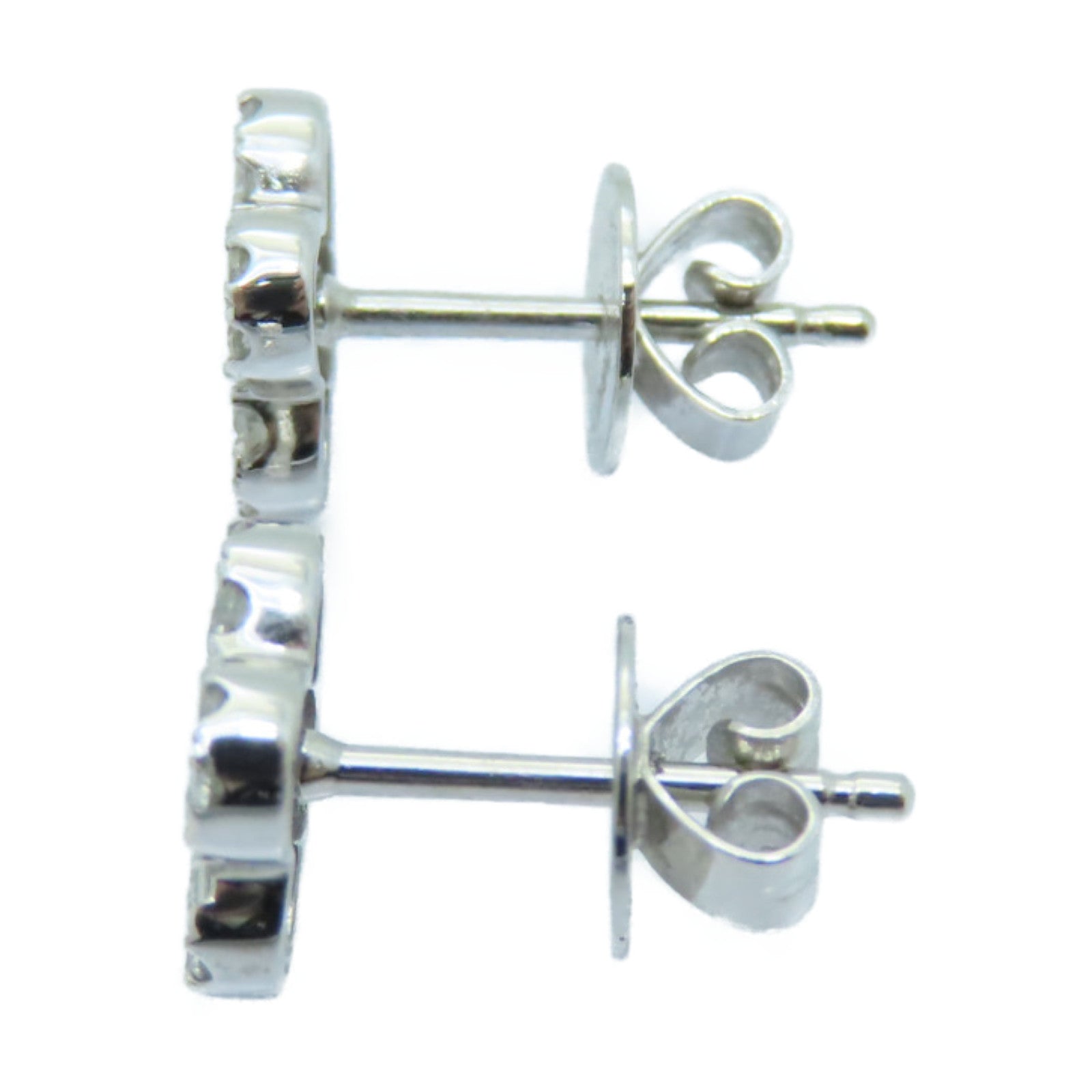 JEWELRY 18K白金Diamond Earrings 0.20ct/0.40ct鑽石耳環銀色