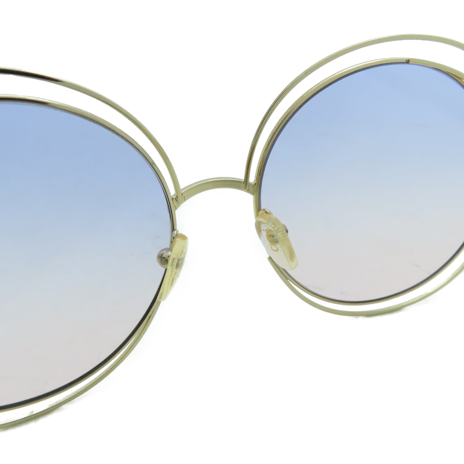 Chloe 金屬/PVC Sunglasses太陽眼鏡金色/紫色/粉紅色