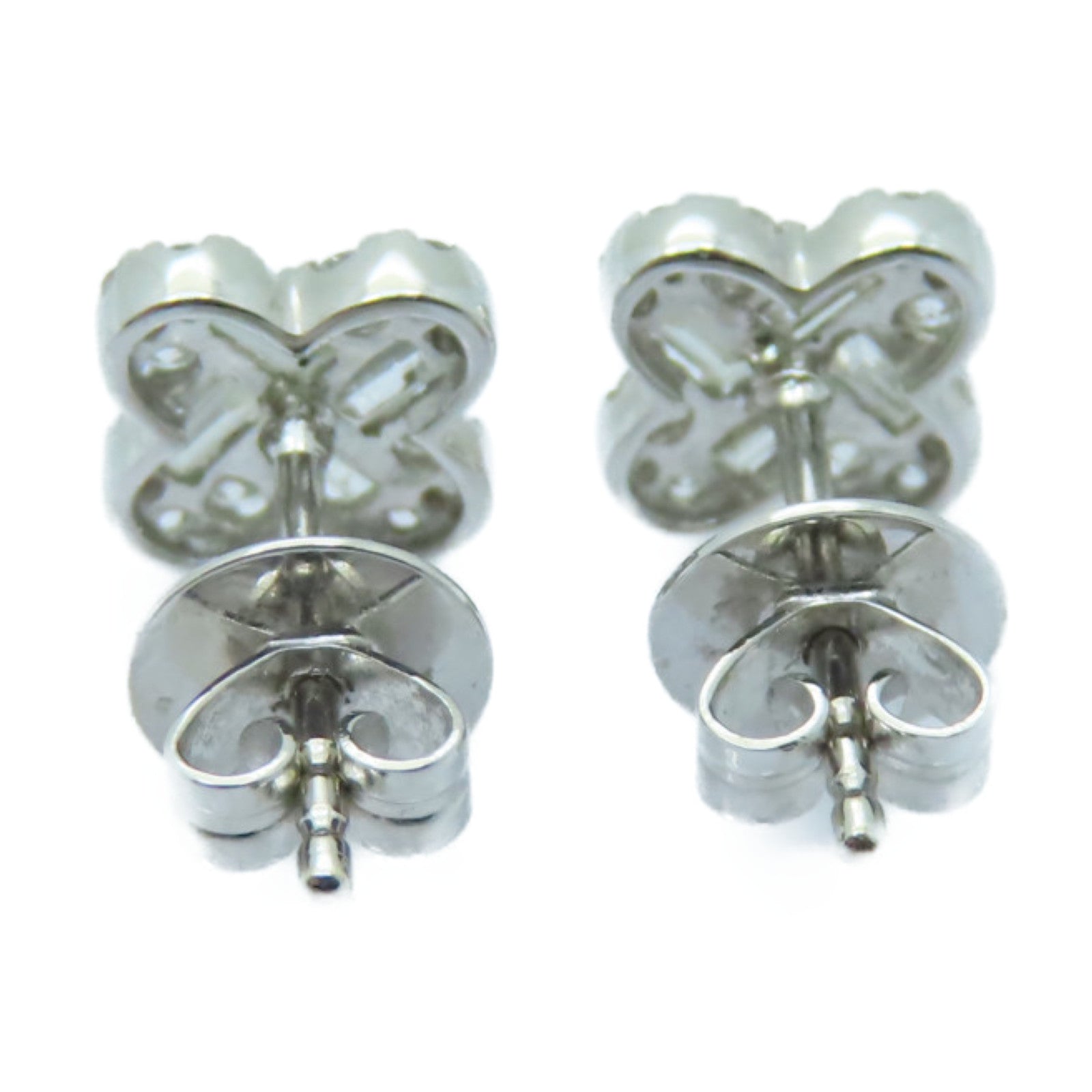 JEWELRY 18K白金Diamond Earrings 0.20ct/0.40ct鑽石耳環銀色