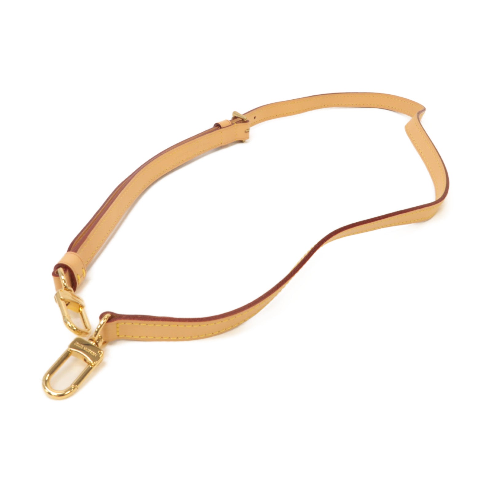 LOUIS VUITTON 皮革Shoulder Strap金扣肩帶啡色