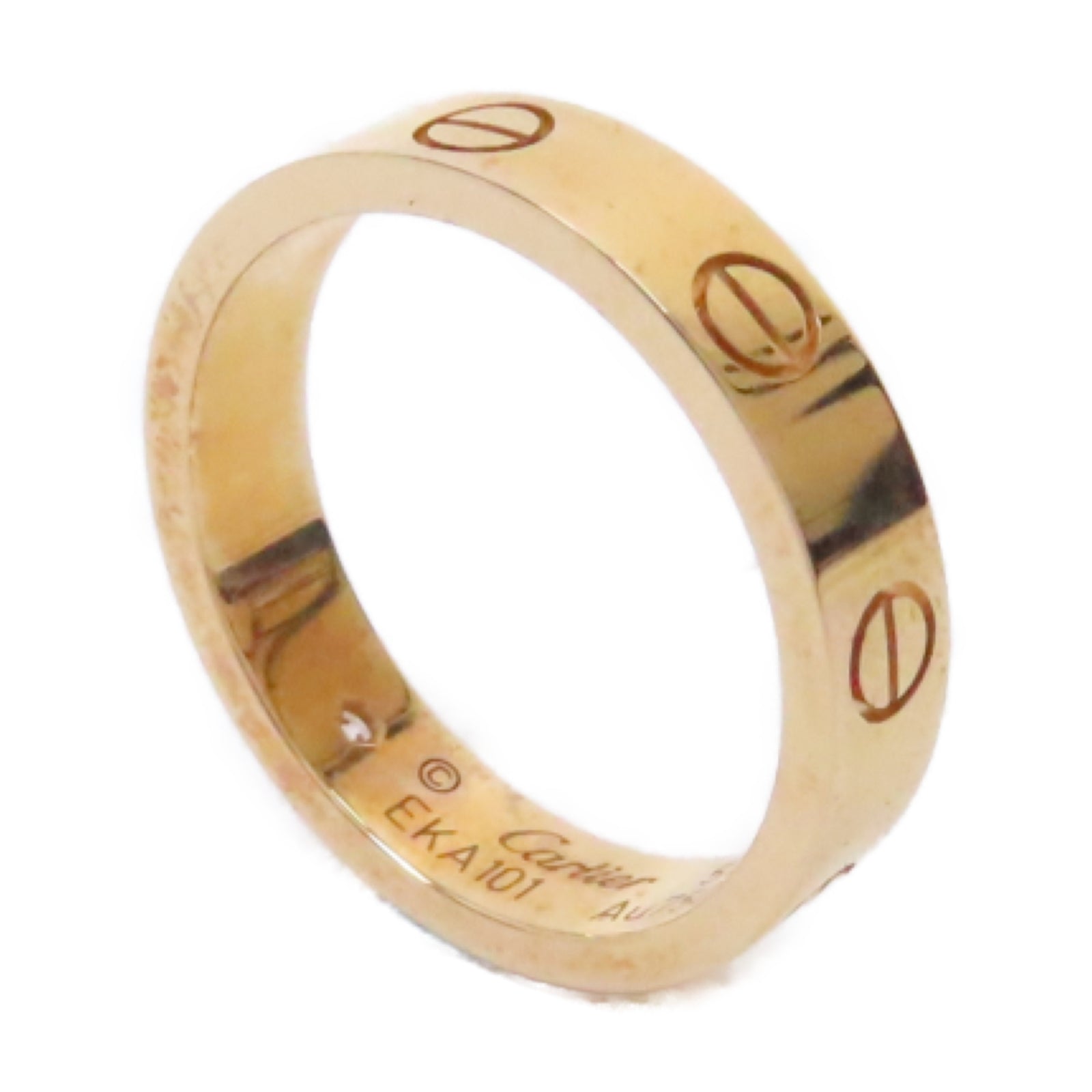 CARTIER 18K玫瑰金Love Ring 1 Diamond鑽石戒指#US5.5 #51