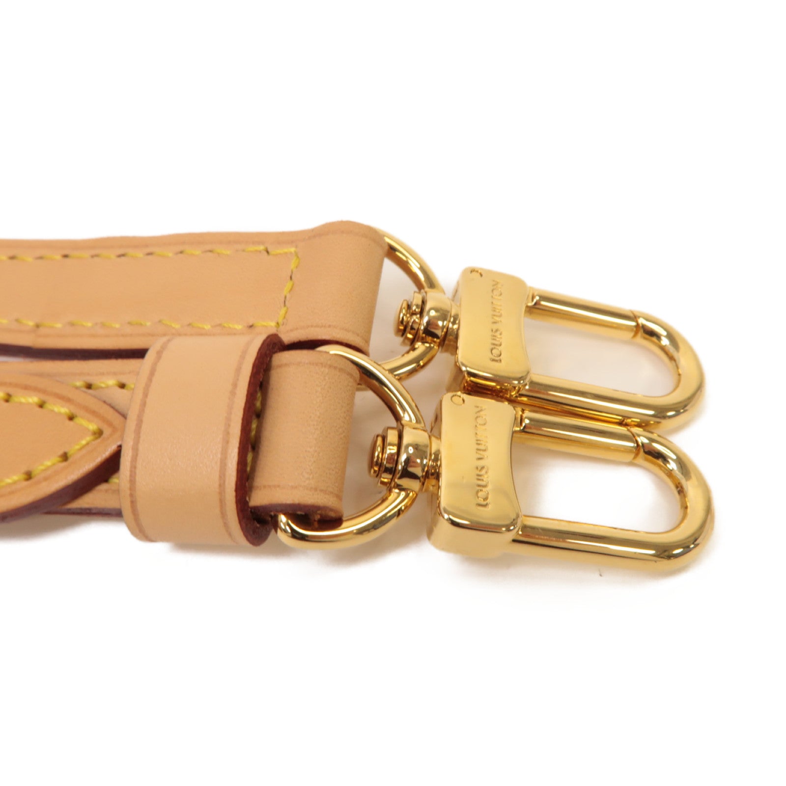 LOUIS VUITTON 皮革Shoulder Strap金扣肩帶啡色
