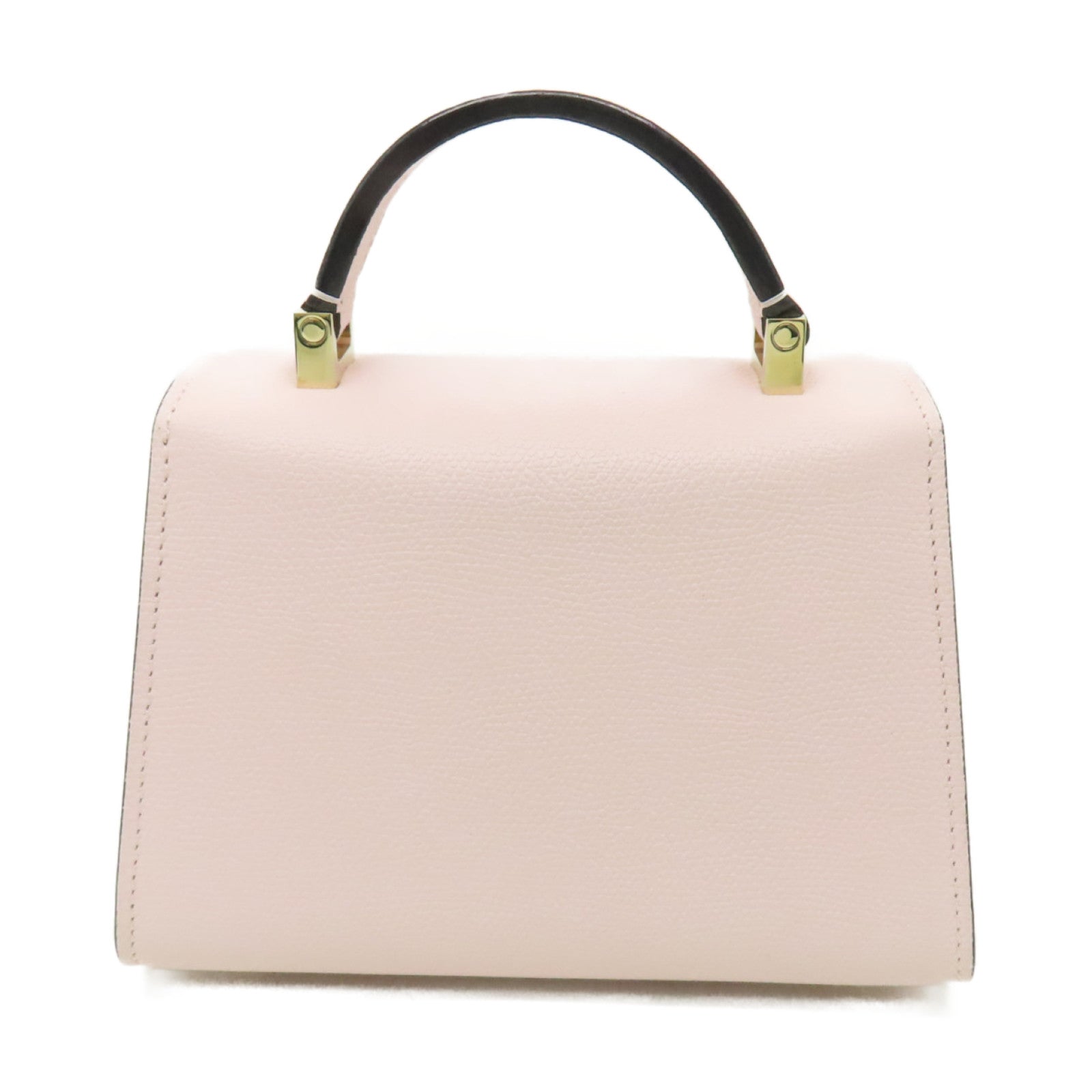 Valextra 牛皮皮革Valextra Iside Crossbody Micro金扣肩背袋粉紅色