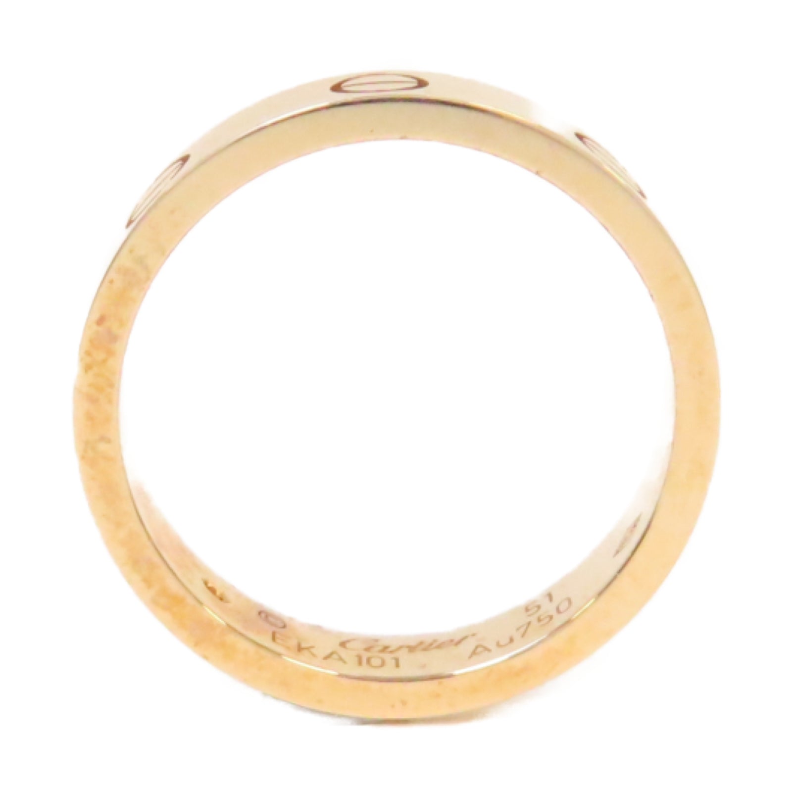 CARTIER 18K玫瑰金Love Ring 1 Diamond鑽石戒指#US5.5 #51