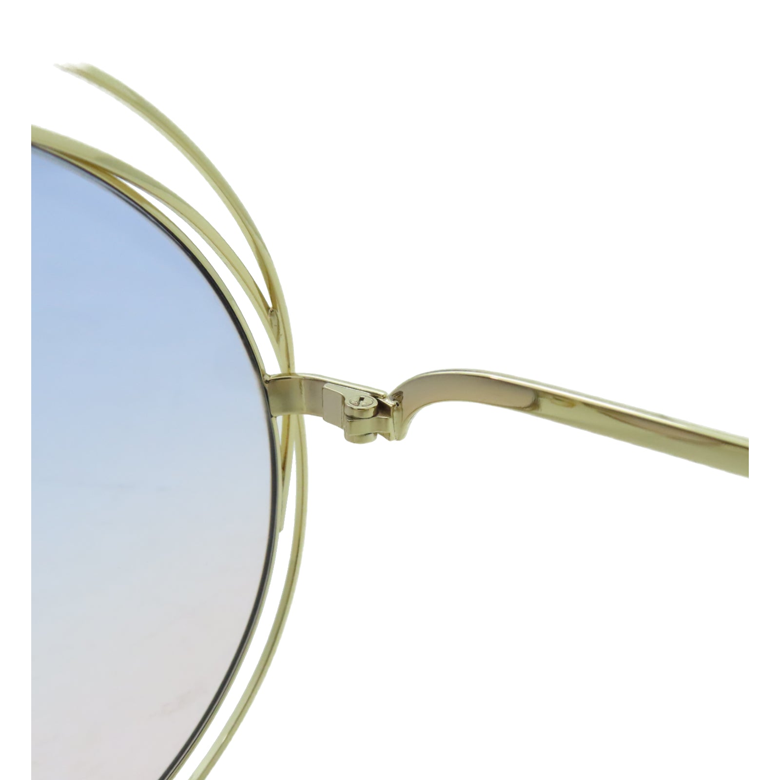 Chloe 金屬/PVC Sunglasses太陽眼鏡金色/紫色/粉紅色
