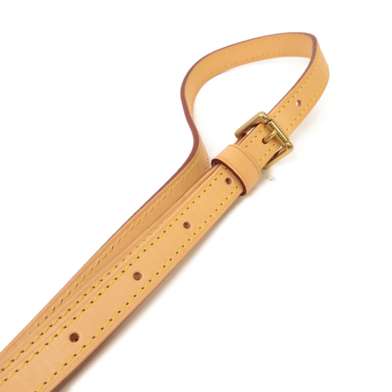 LOUIS VUITTON 皮革Shoulder Strap金扣肩帶啡色