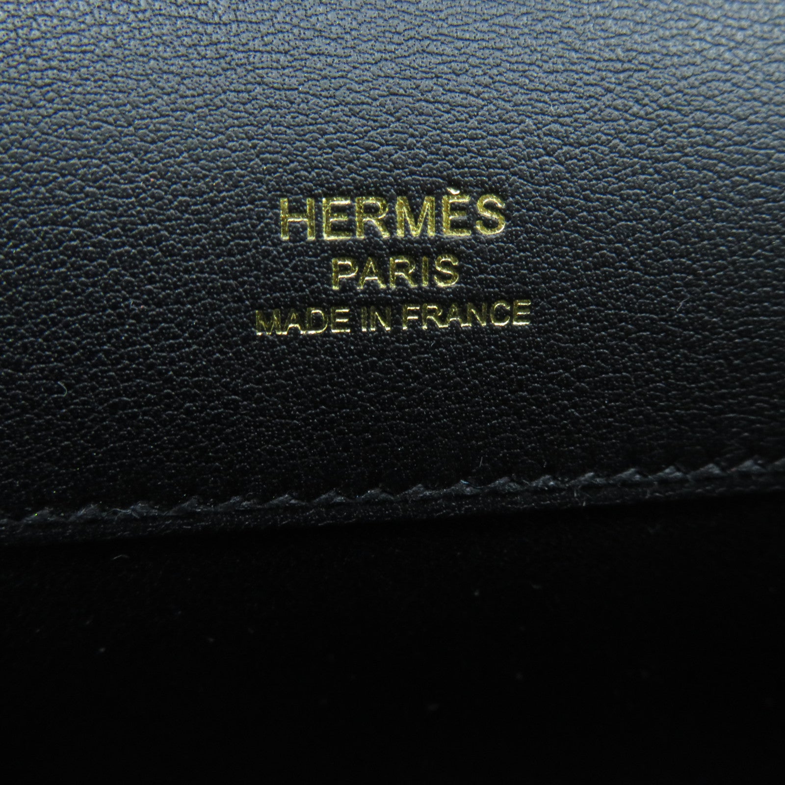 HERMES Swift皮革Kelly Cut金扣手挽袋黑色
