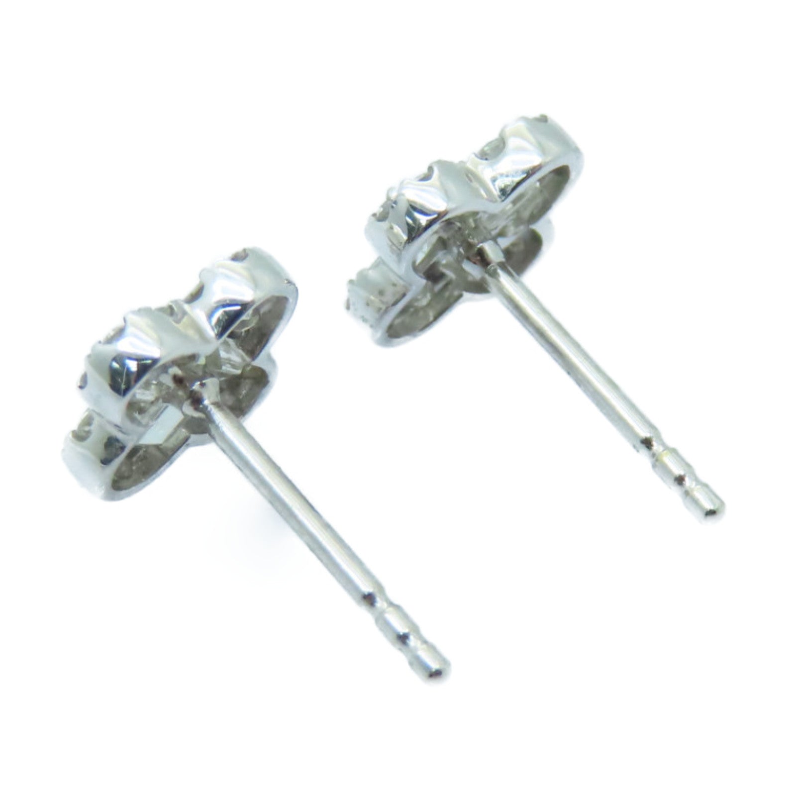 JEWELRY 18K白金Diamond Earrings 0.20ct/0.40ct鑽石耳環銀色