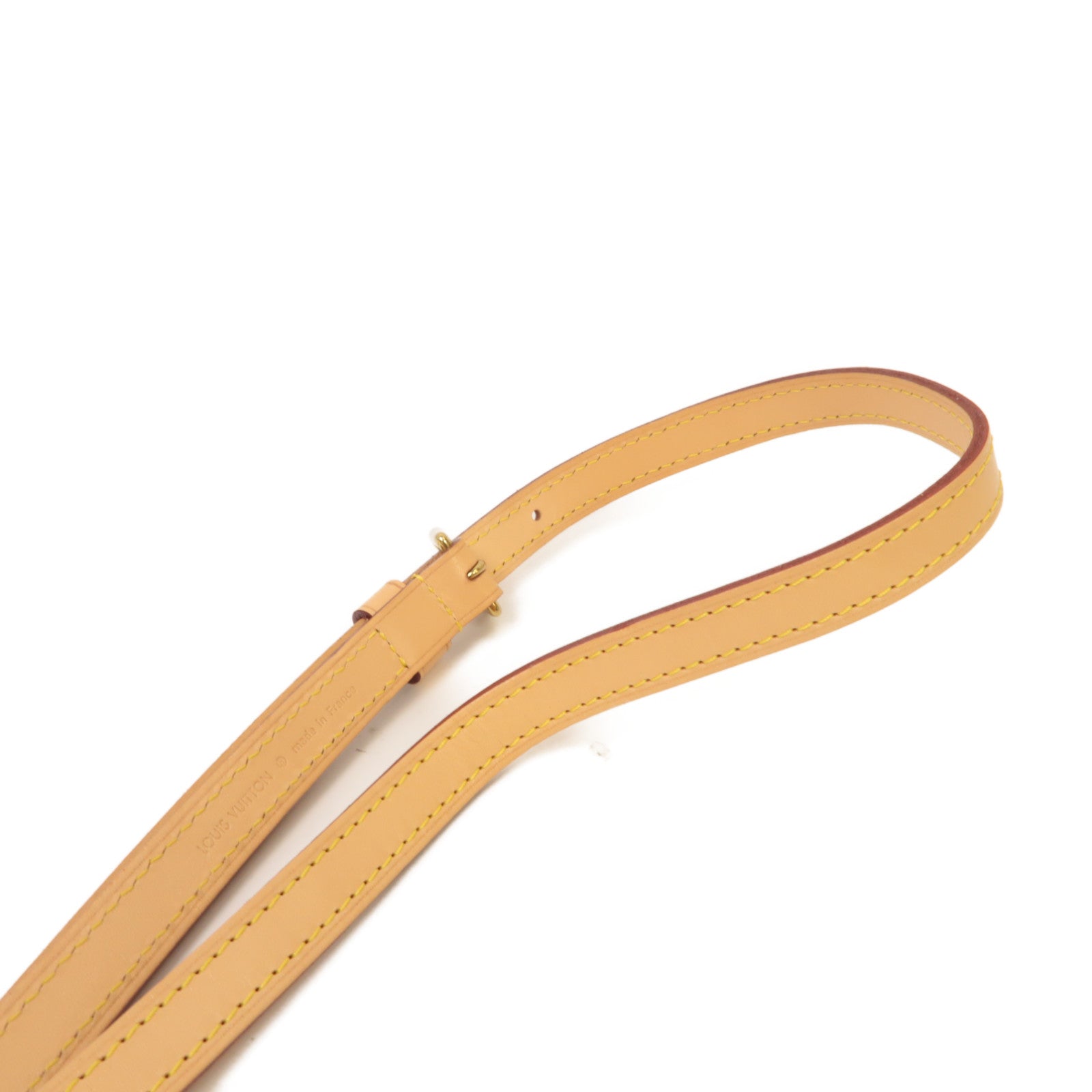 LOUIS VUITTON 皮革Shoulder Strap金扣肩帶啡色