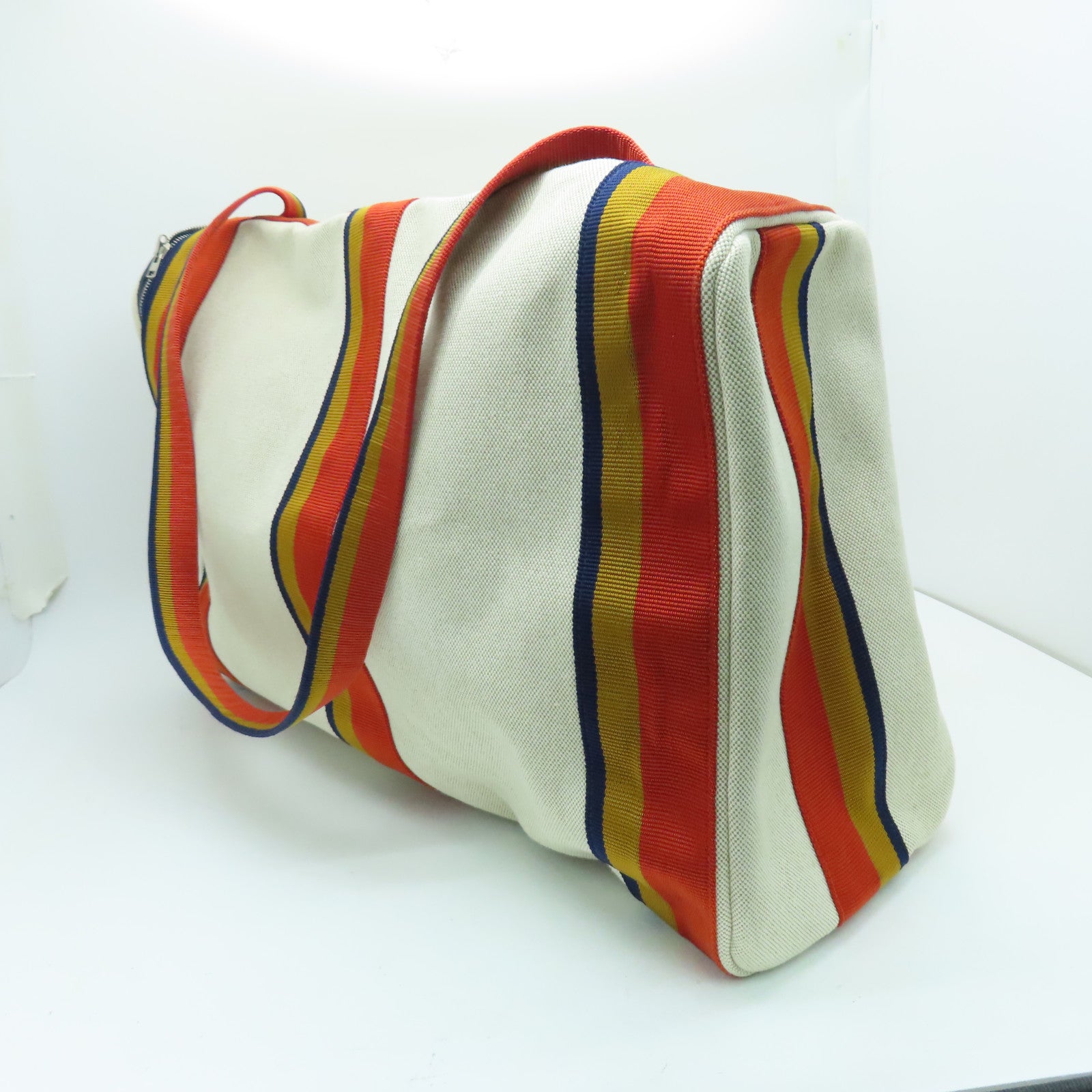 HERMES 帆布Weekender Toile手挽袋/肩背袋米色/多色