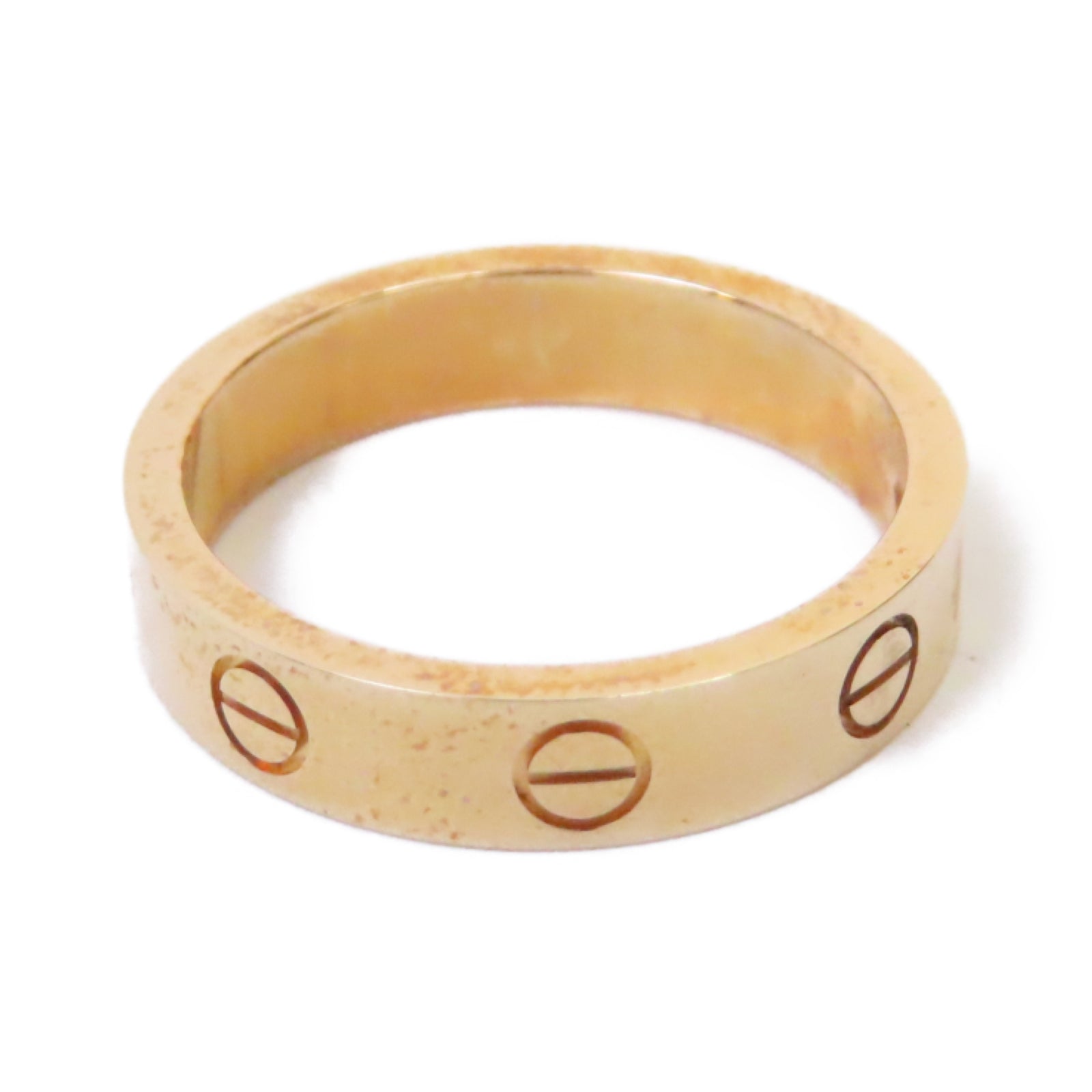 CARTIER 18K玫瑰金Love Ring 1 Diamond鑽石戒指#US5.5 #51