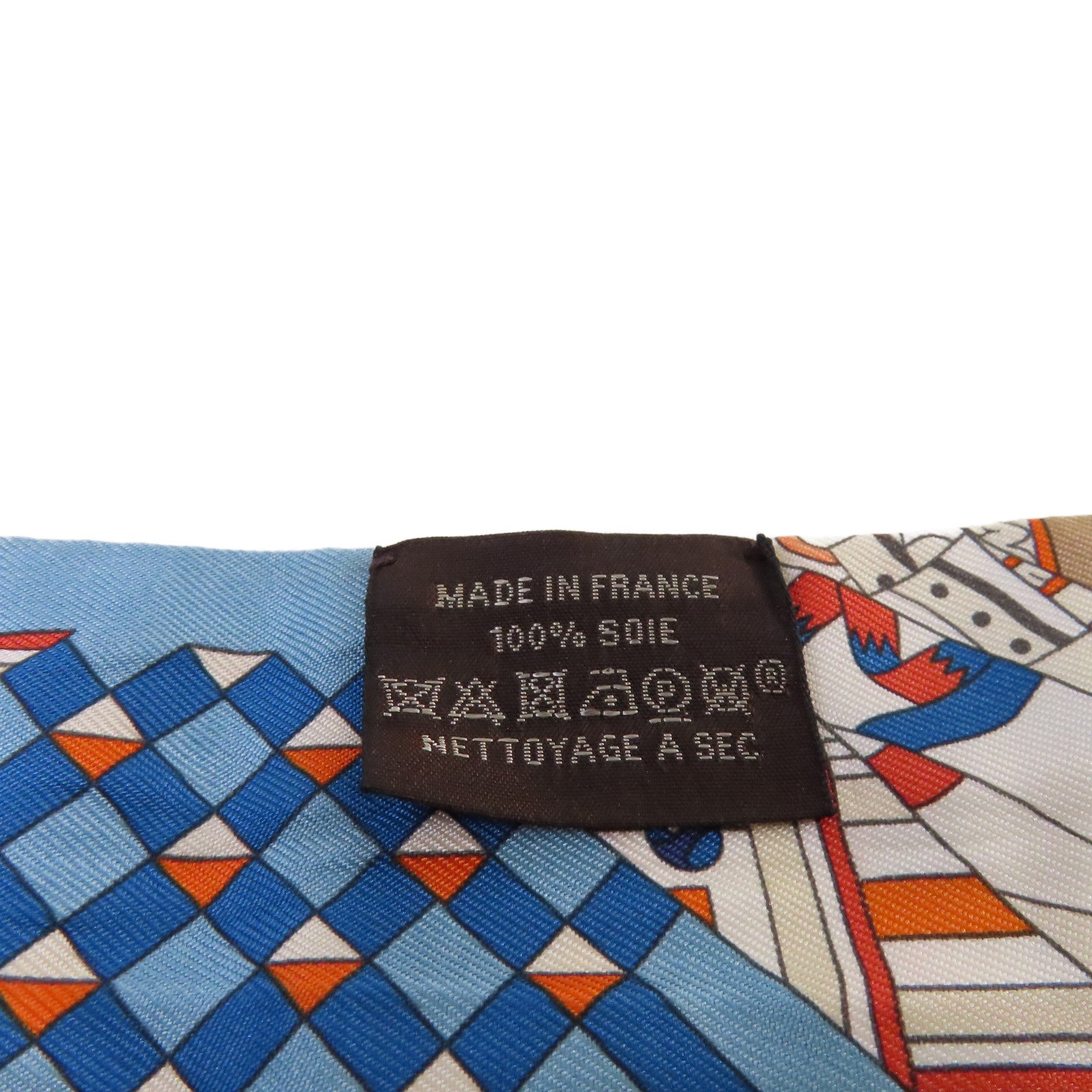 HERMES 絲質Twilly Scarf絲巾藍色/橙色/杏色/彩色