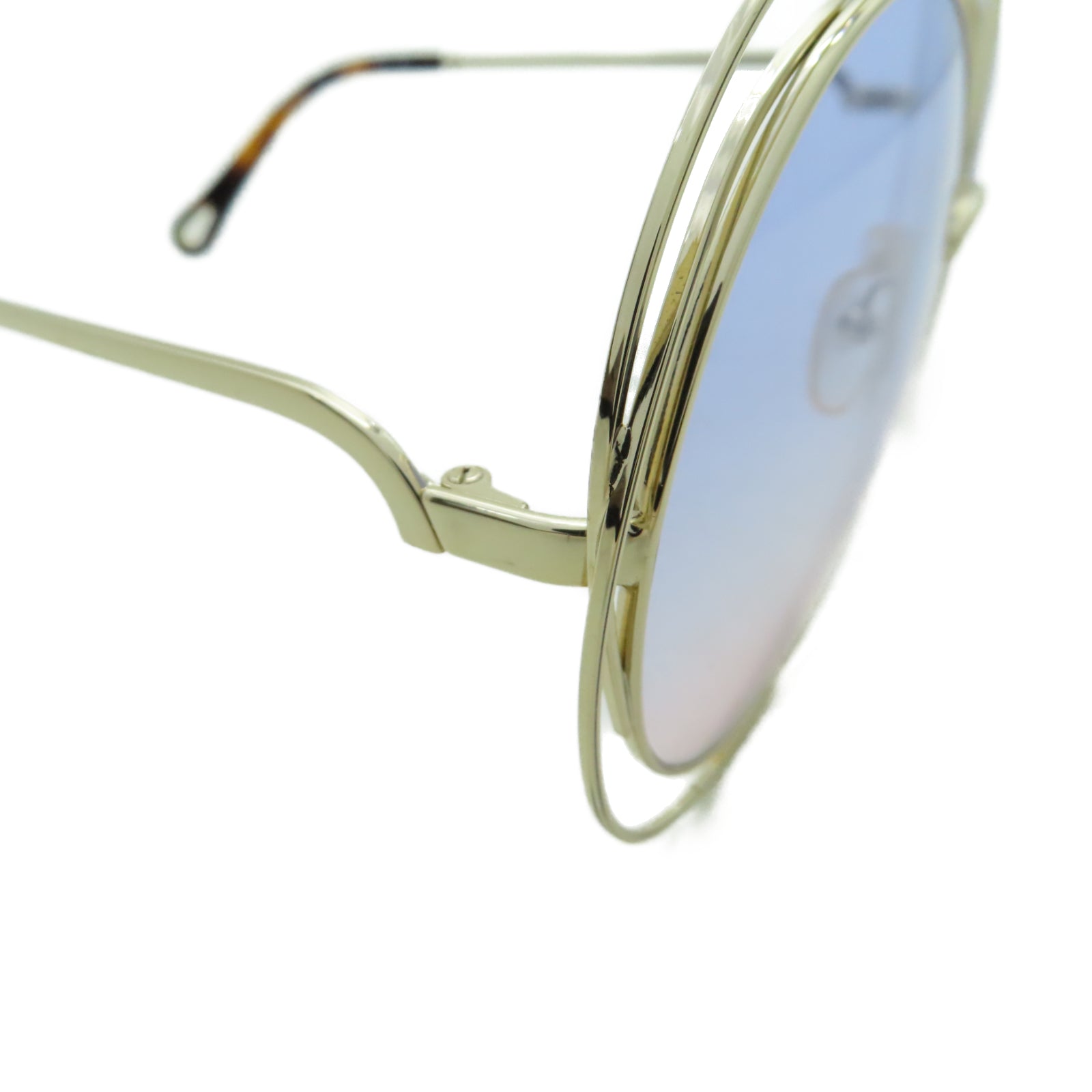 Chloe 金屬/PVC Sunglasses太陽眼鏡金色/紫色/粉紅色