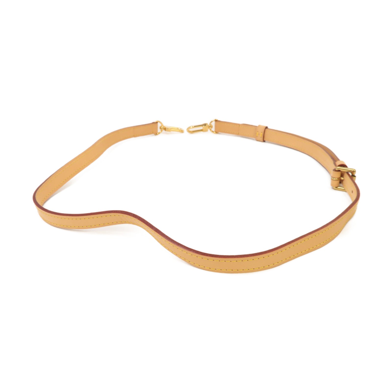 LOUIS VUITTON 皮革Shoulder Strap金扣肩帶啡色