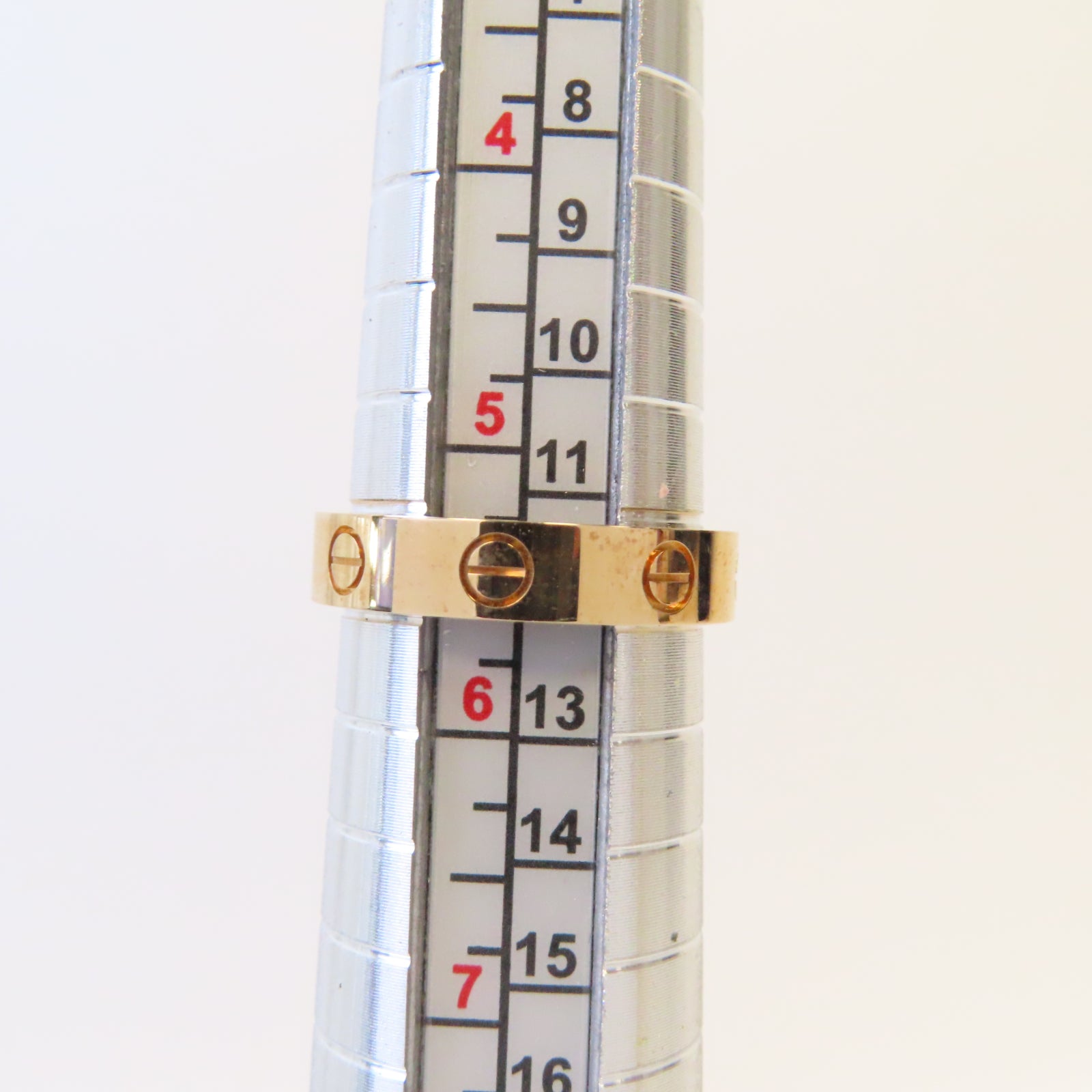 CARTIER 18K玫瑰金Love Ring 1 Diamond鑽石戒指#US5.5 #51