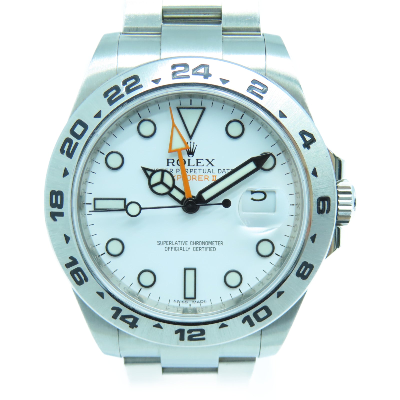 ROLEX Explorer II不鏽鋼手錶自動機芯白色