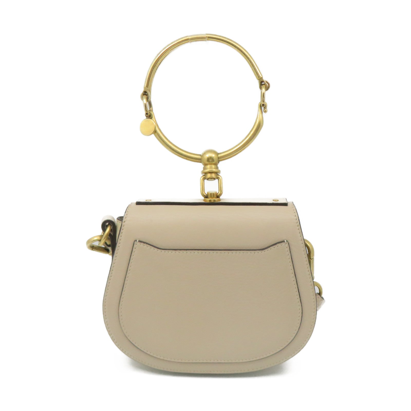 Chloe cowhide leather 2Way Shoulder Bag handle shoulder bag apricot color
