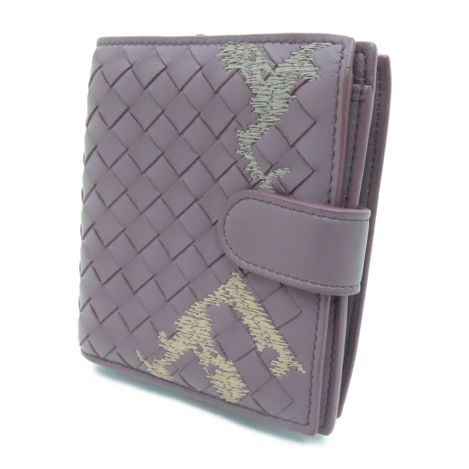 BOTTEGA VENETA 【激減優惠】羊皮皮革Wallet錢包紫色