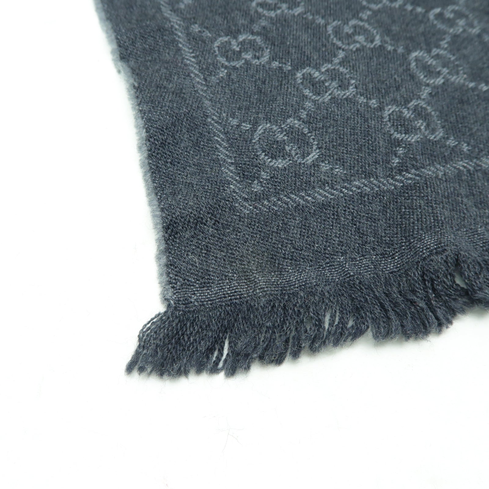 GUCCI 羊毛Muffler/Scarf圍巾灰色