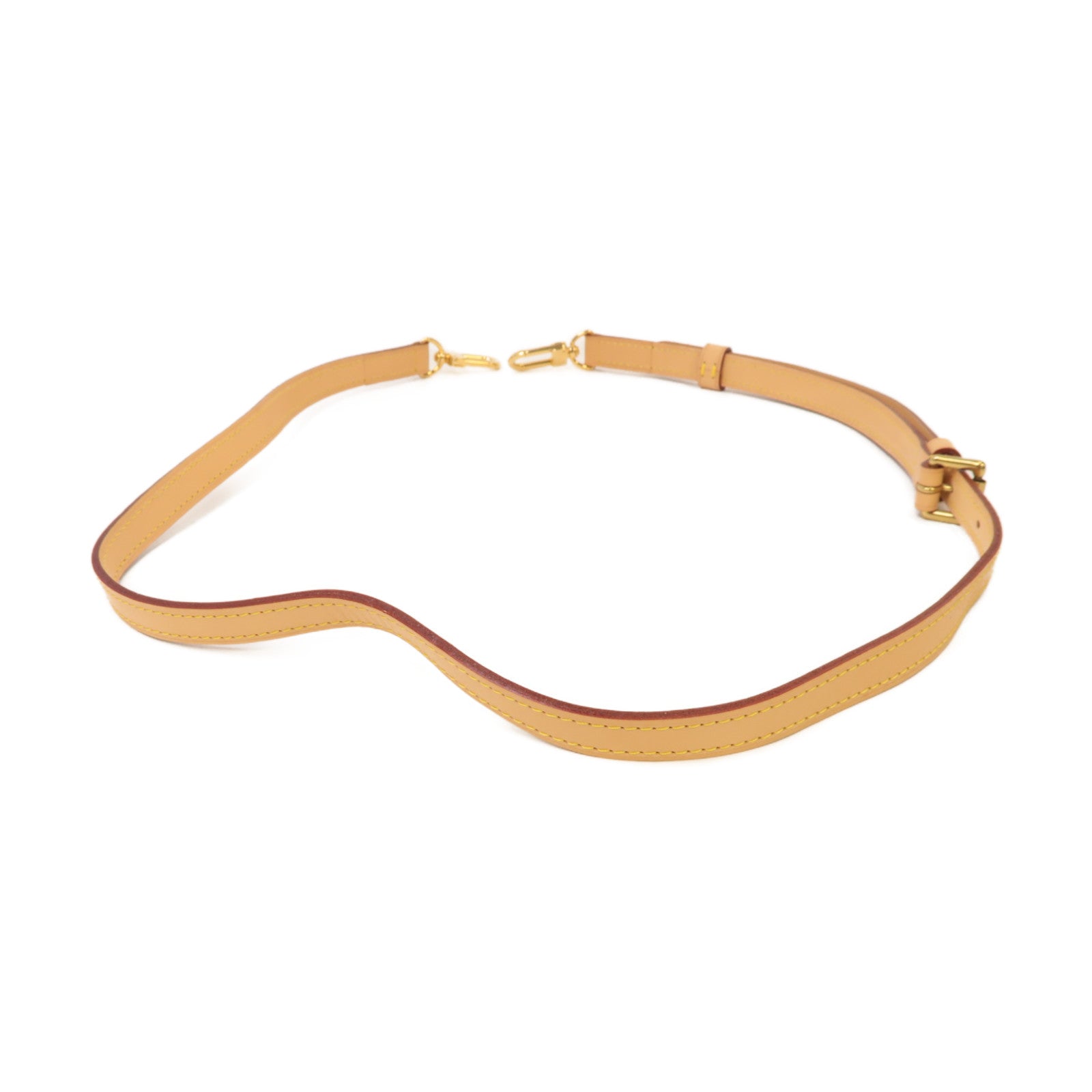 LOUIS VUITTON 皮革Shoulder Strap金扣肩帶啡色
