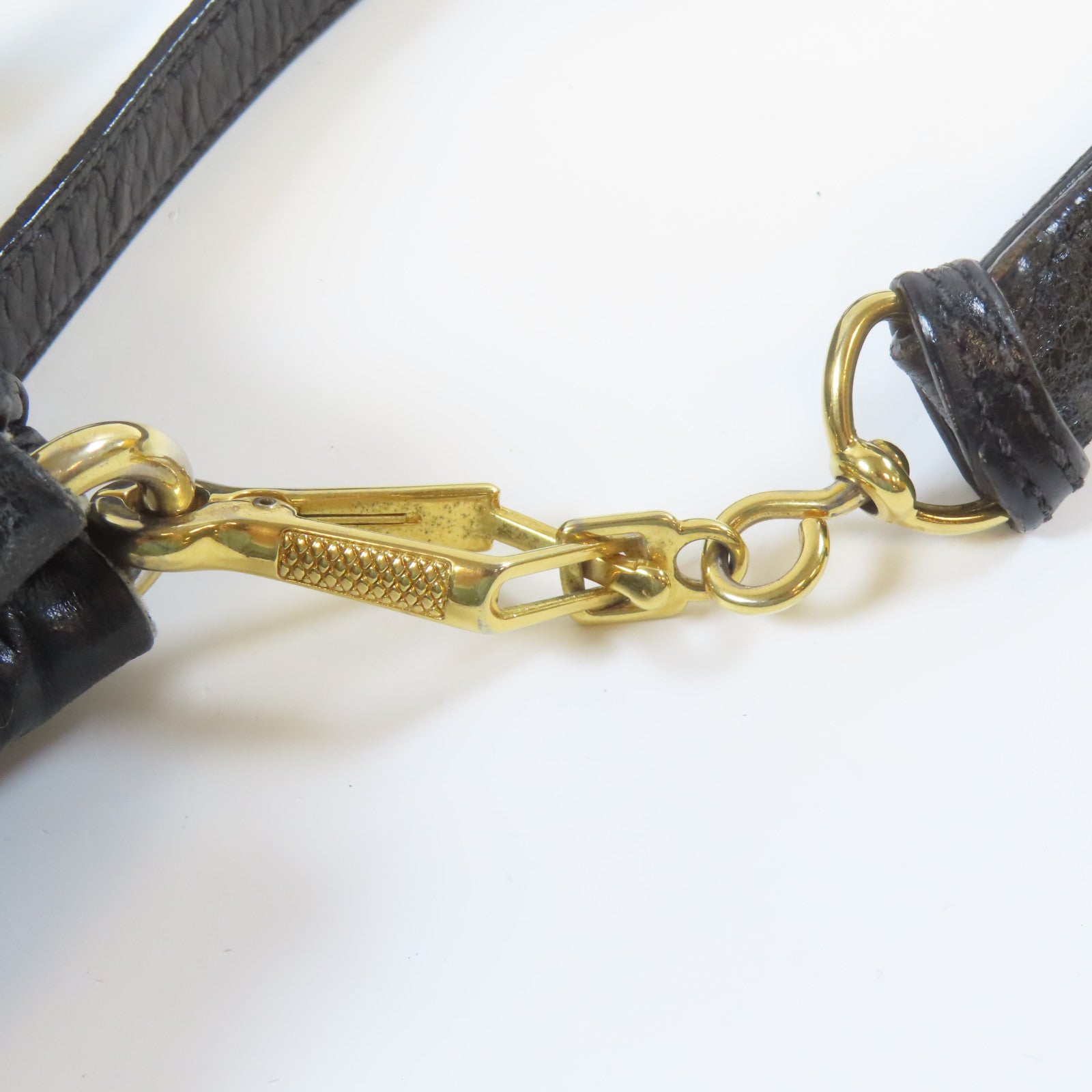 Miu Miu 牛皮皮革2 Way Shoulder金扣手挽肩背兩用袋黑色