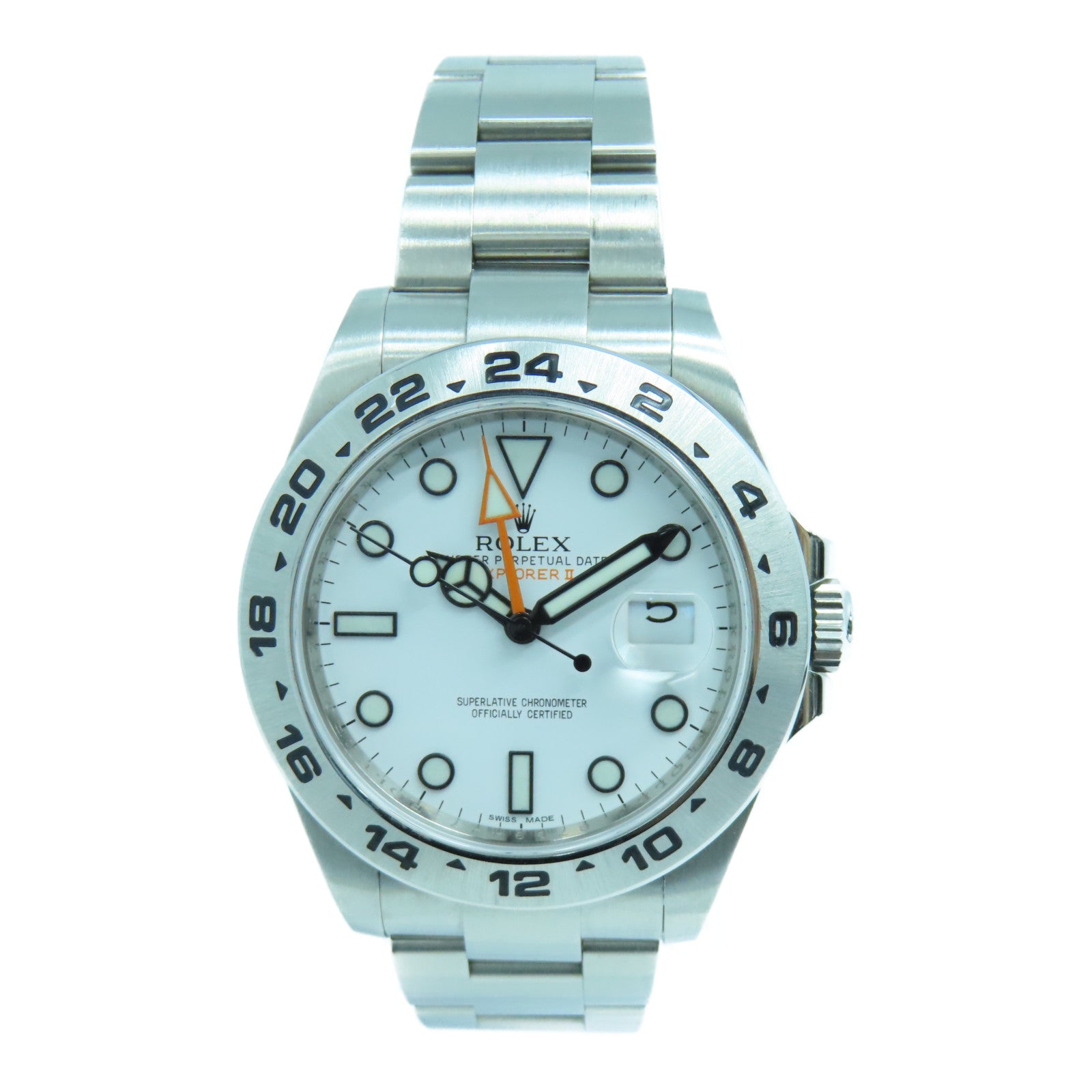 ROLEX Explorer II不鏽鋼手錶自動機芯白色
