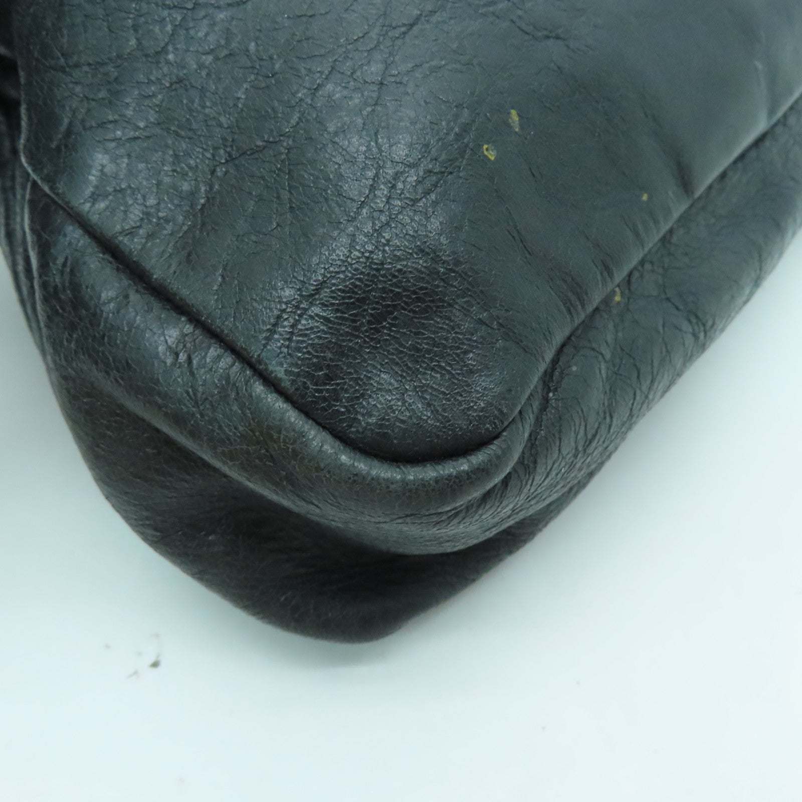 BALENCIAGA 牛皮皮革City Bag金扣手挽肩背兩用袋灰色