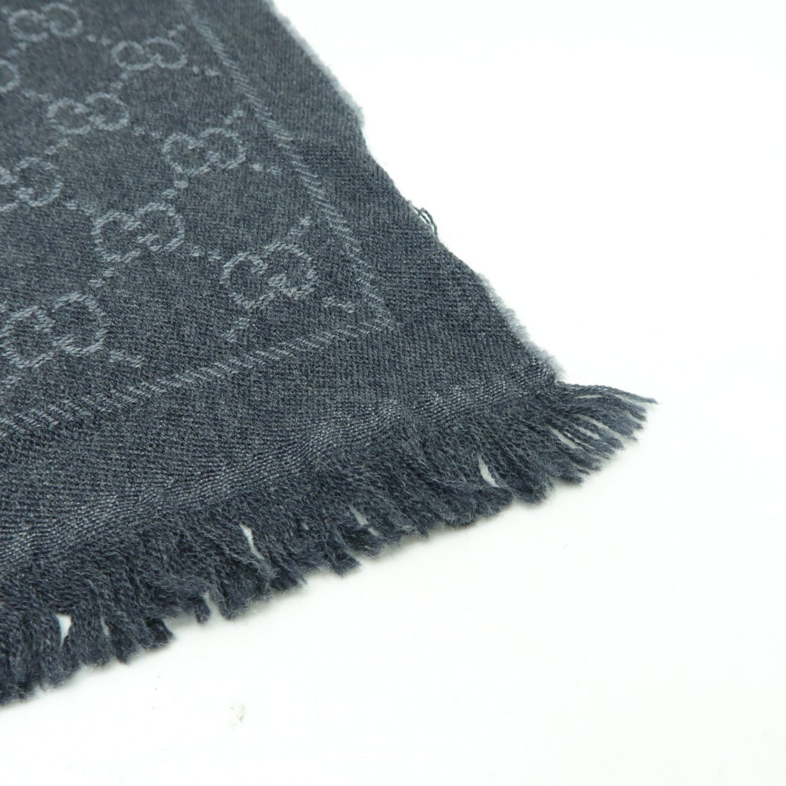 GUCCI 羊毛Muffler/Scarf圍巾灰色